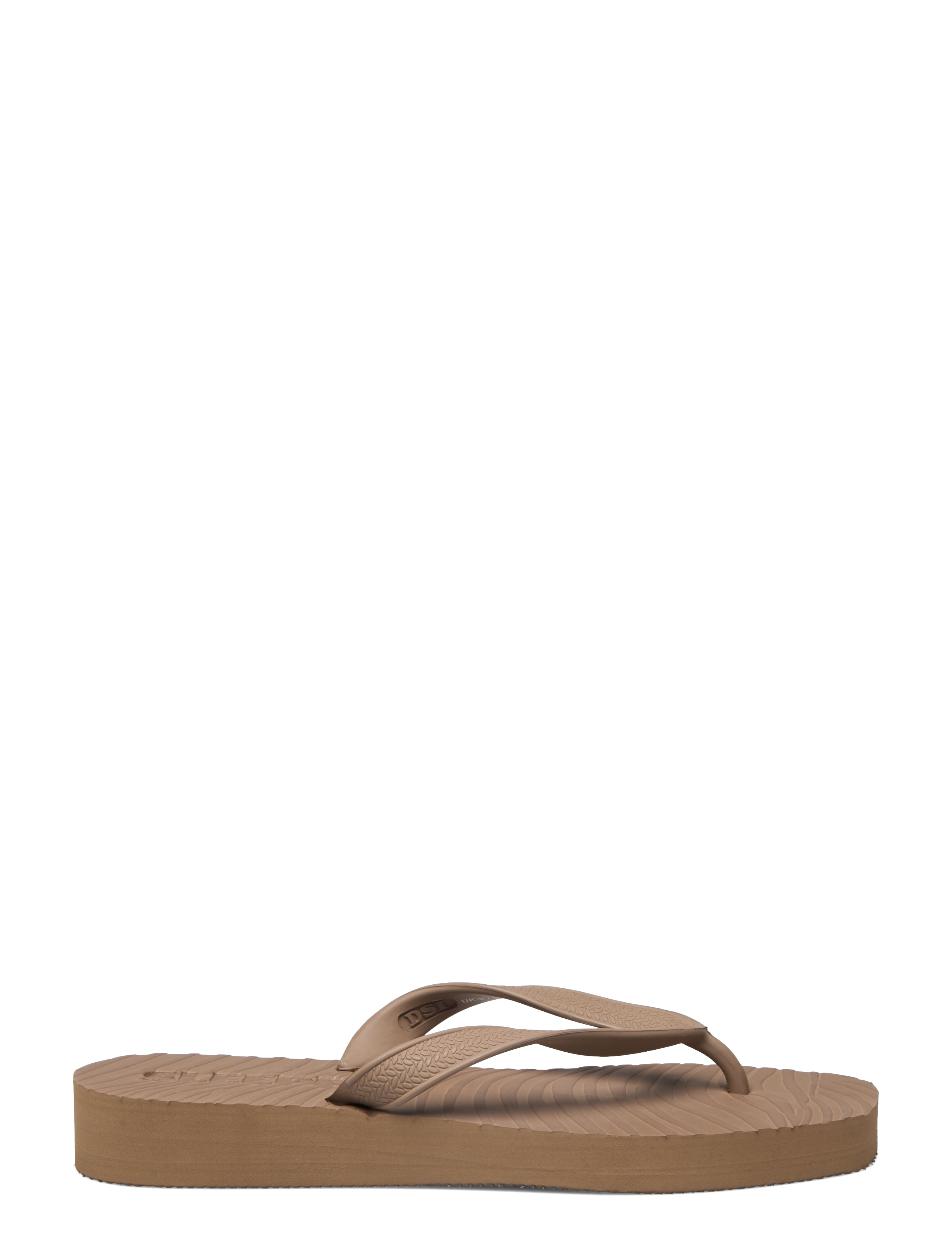 SLEEPERS - TAPERED PLATFORM Eggnog Flip Flop - flip flops - sand - 1