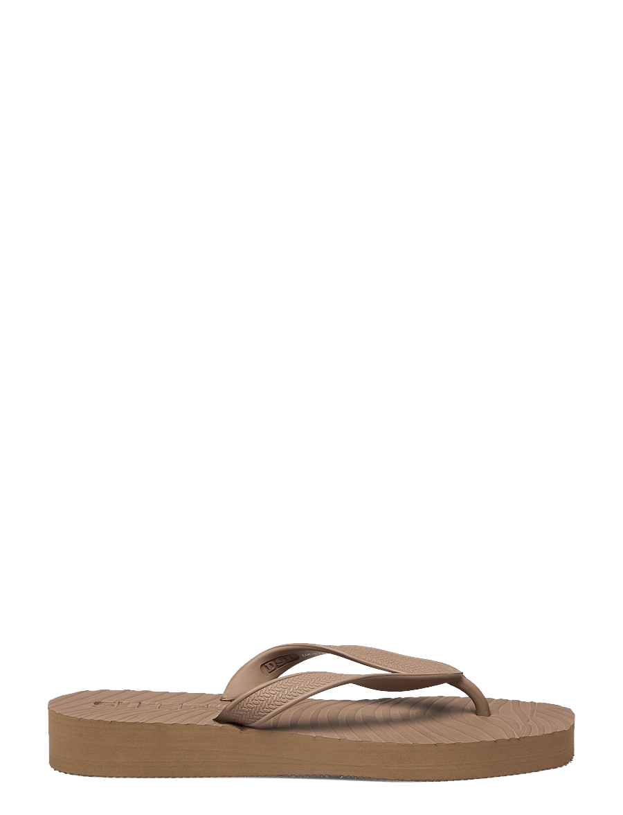 SLEEPERS - TAPERED PLATFORM Eggnog Flip Flop - flip flops - sand - 1