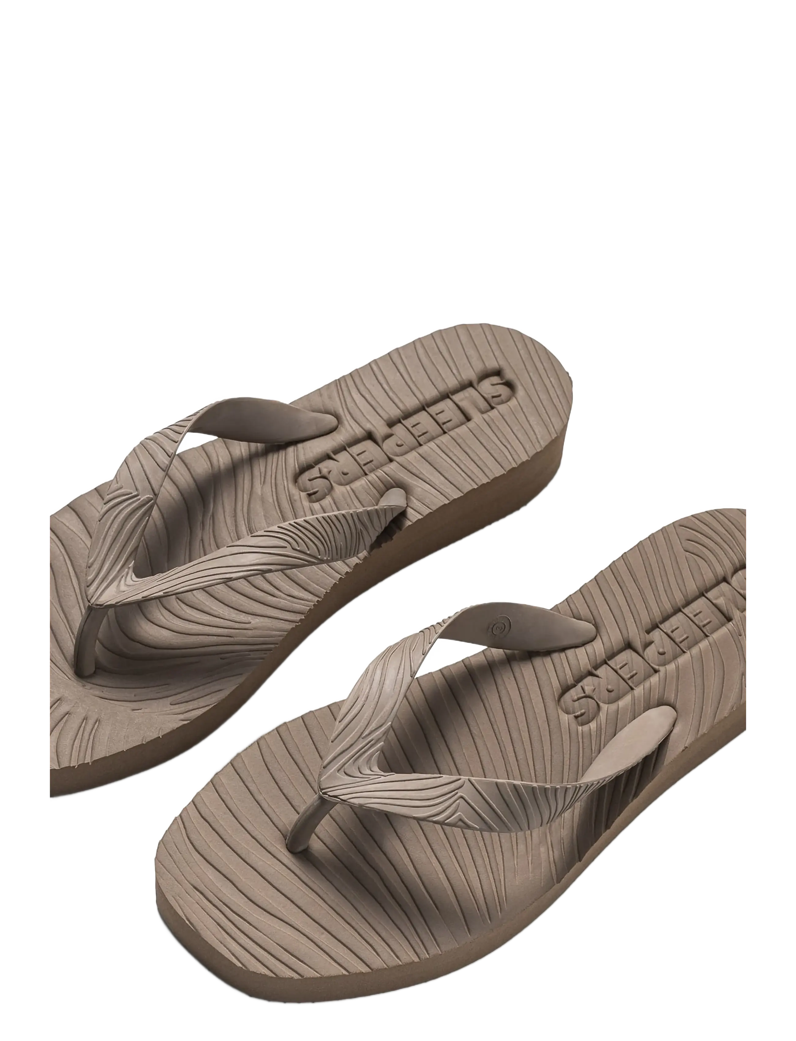 SLEEPERS - TAPERED PLATFORM Black Flip Flop - klipklapper - sand - 2
