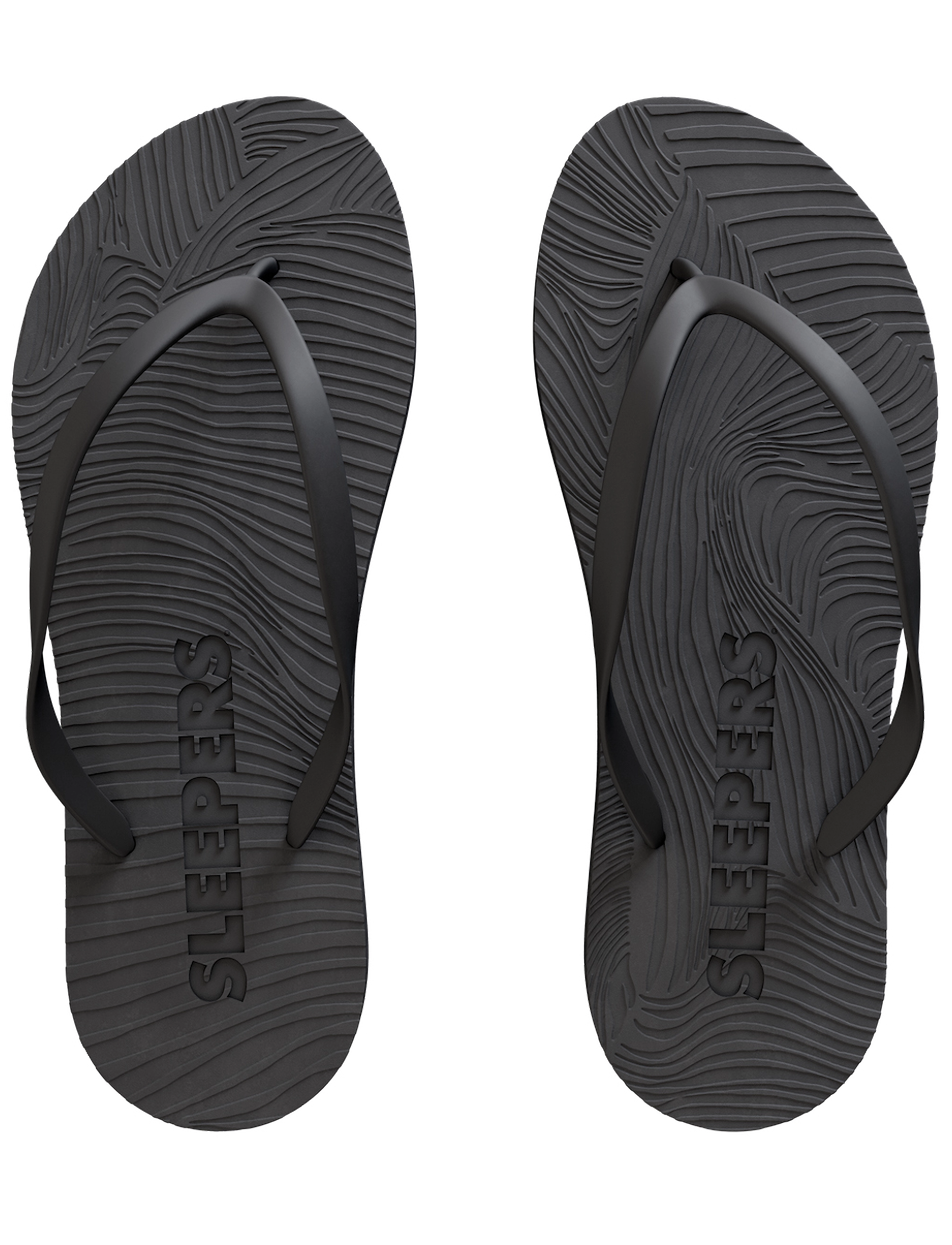 SLEEPERS - Slim Silver Fllip Flop - flip flops - black - 1