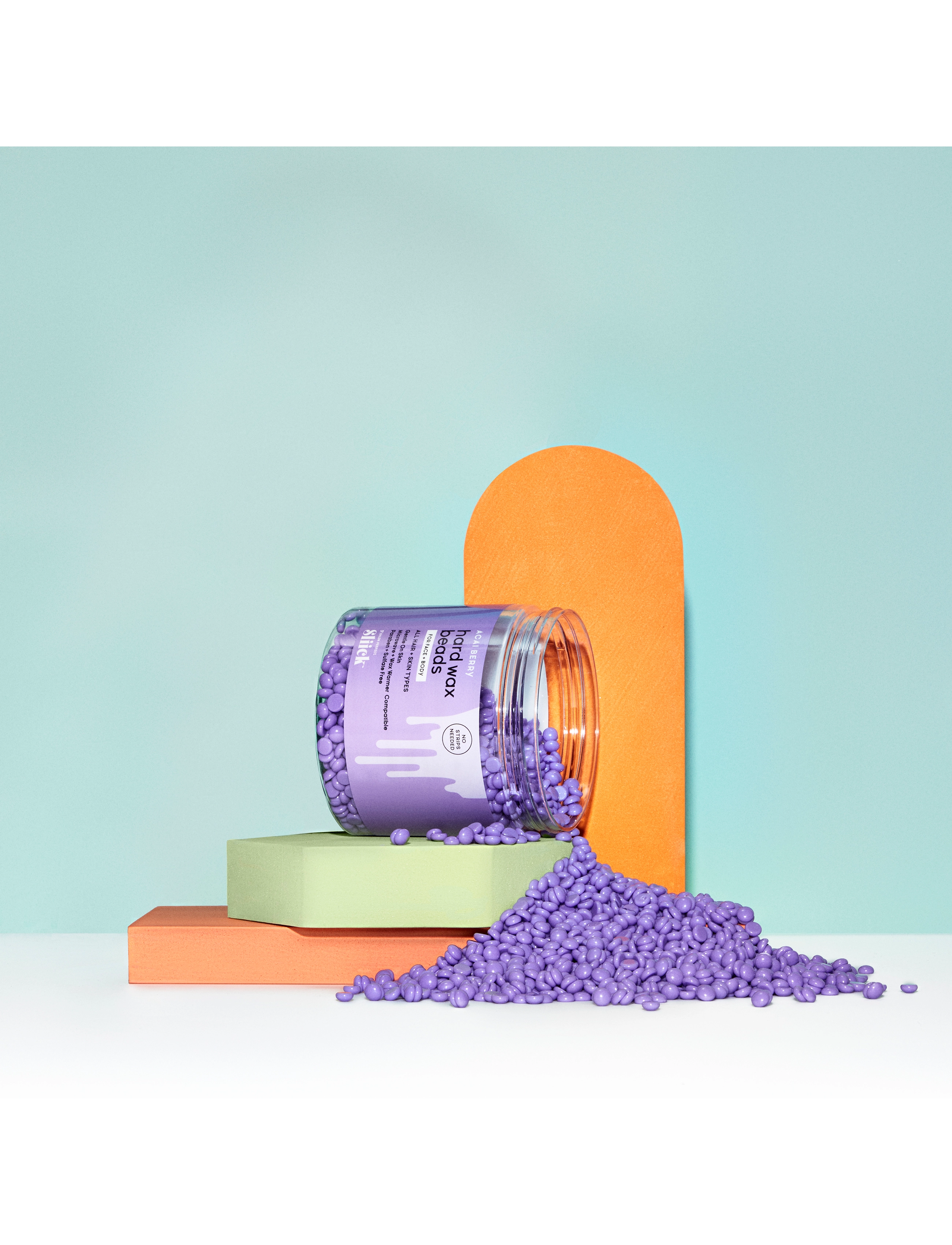Sliick Hard Wax Beads Acai, 226 g, Nude, Krop > Hårfjerning, Dame