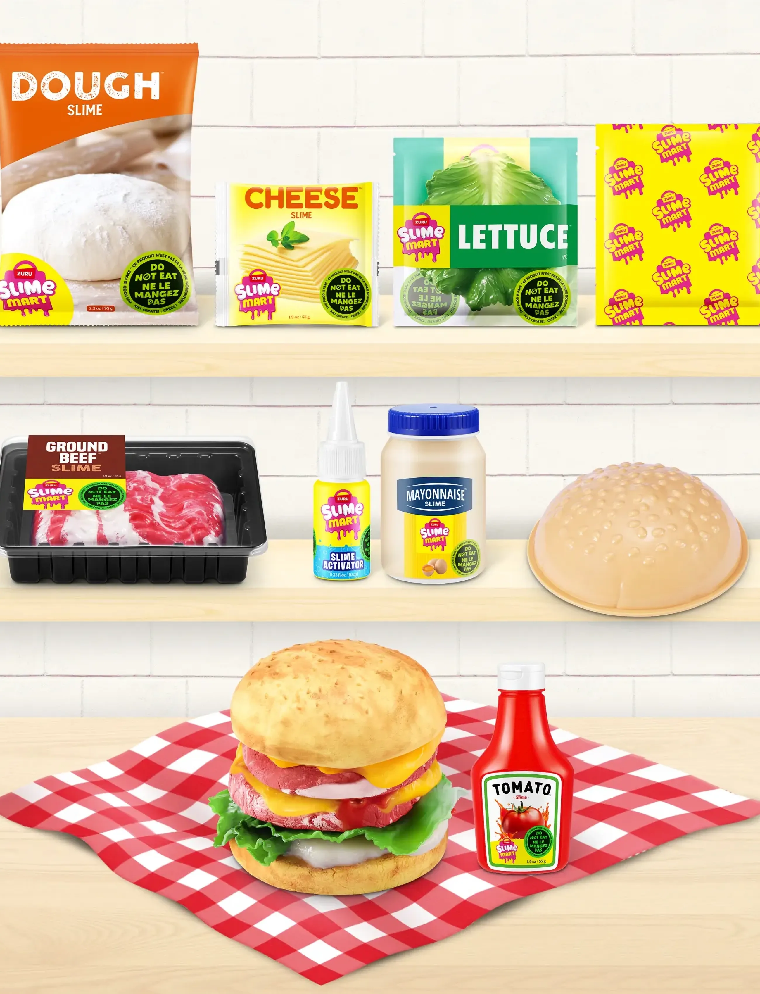 SLIMEMART - SLIME MART SMALL SHOPPING BASKET - legemad & legekager - multi - 0