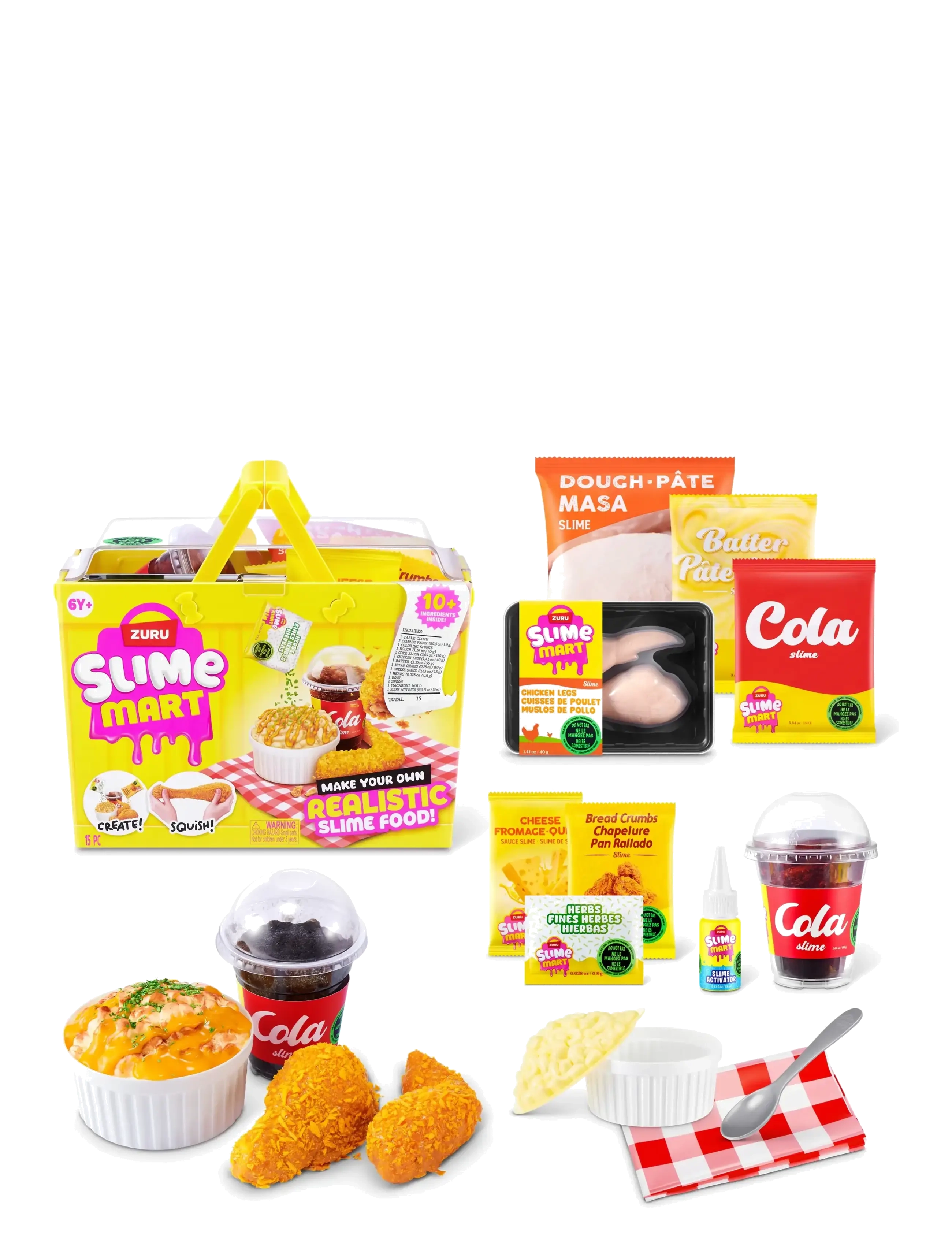 SLIMEMART SLIME MART SMALL SHOPPING BASKET FAST FOOD - Legetøj - MULTI / multi