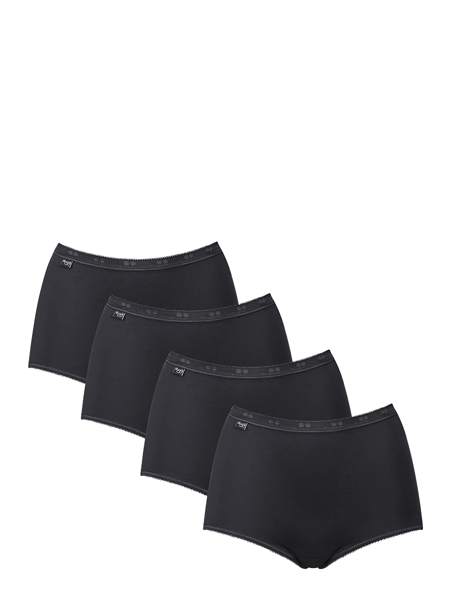 sloggi - sloggi Basic+ Maxi 4P - midi & maxi slips - black - 1