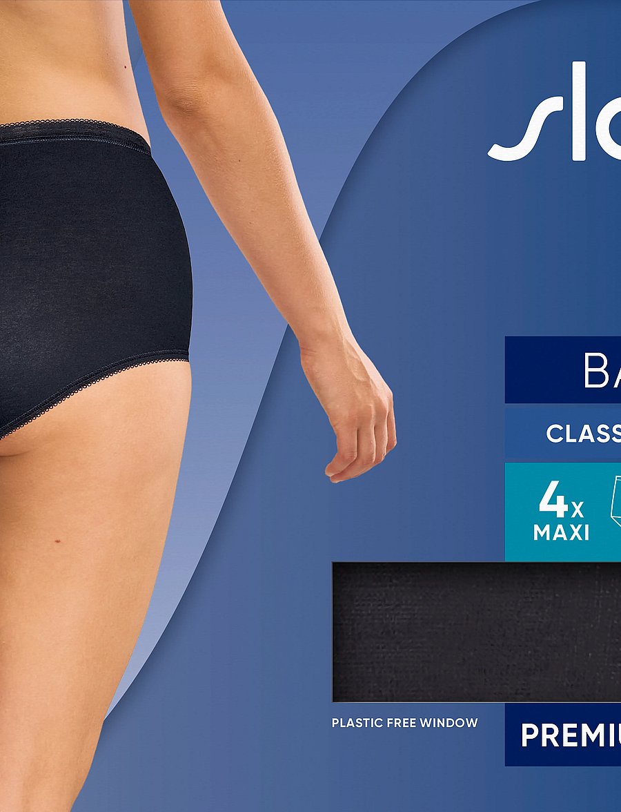sloggi - sloggi Basic+ Maxi 4P - midi & maxi slips - black - 5