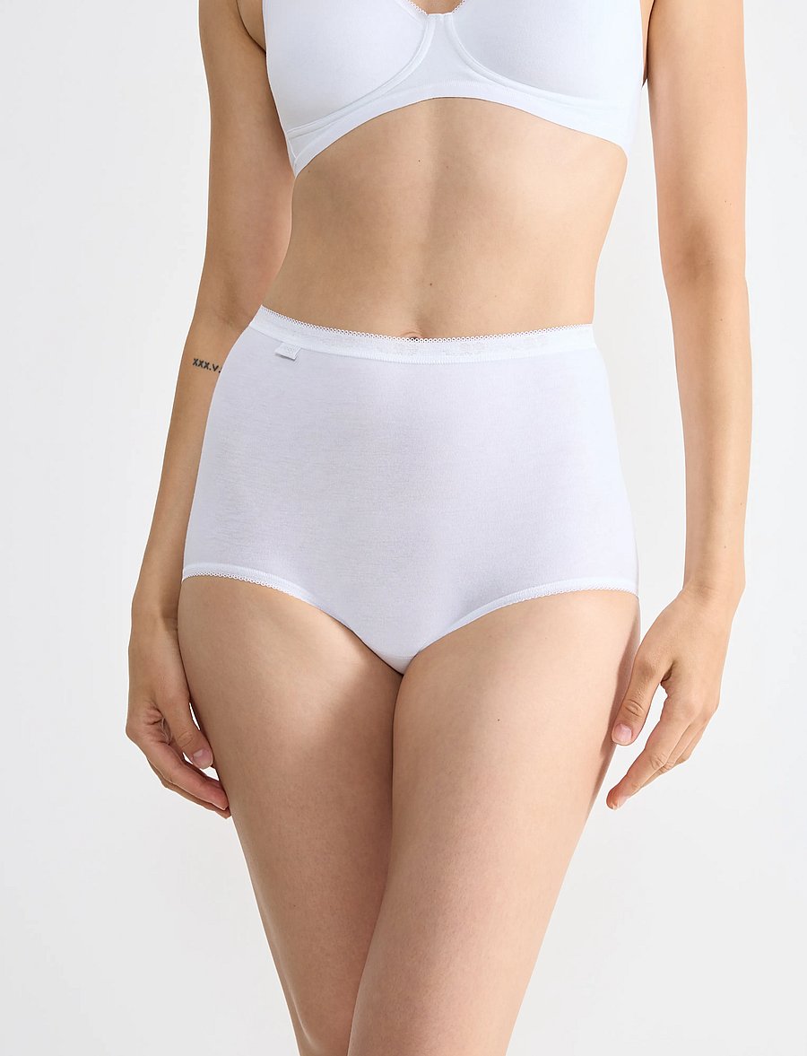 sloggi - sloggi Basic+ Maxi 4P - midi & maxi slips - white - 0