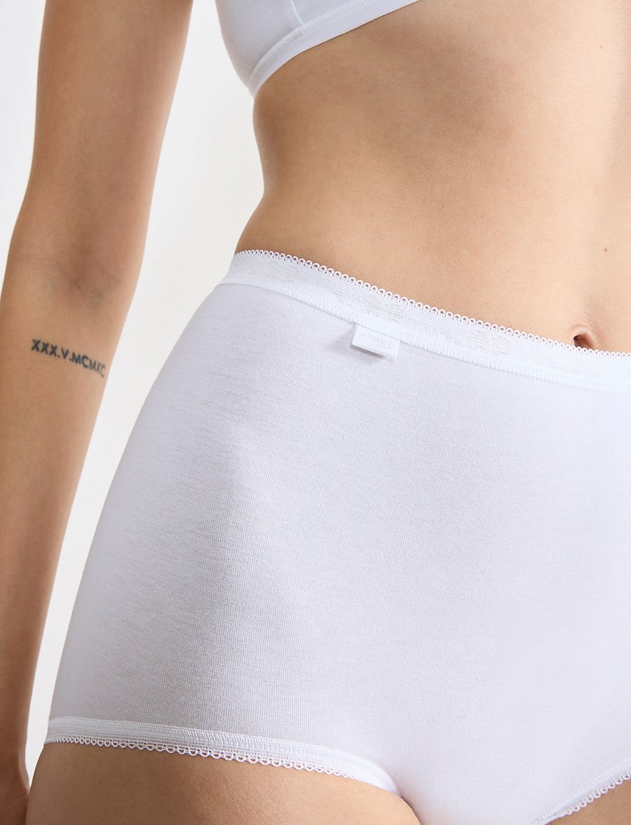 sloggi - sloggi Basic+ Maxi 4P - midi & maxi slips - white - 3