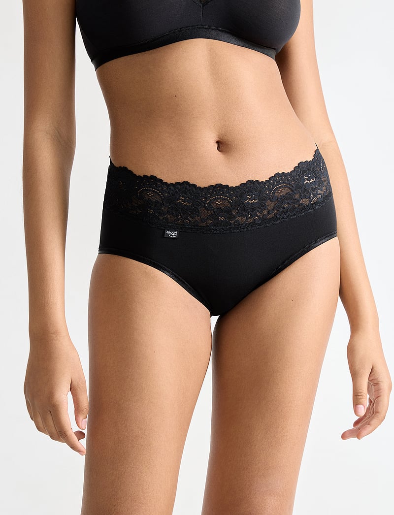 sloggi - sloggi Romance Midi - briefs - black - 0