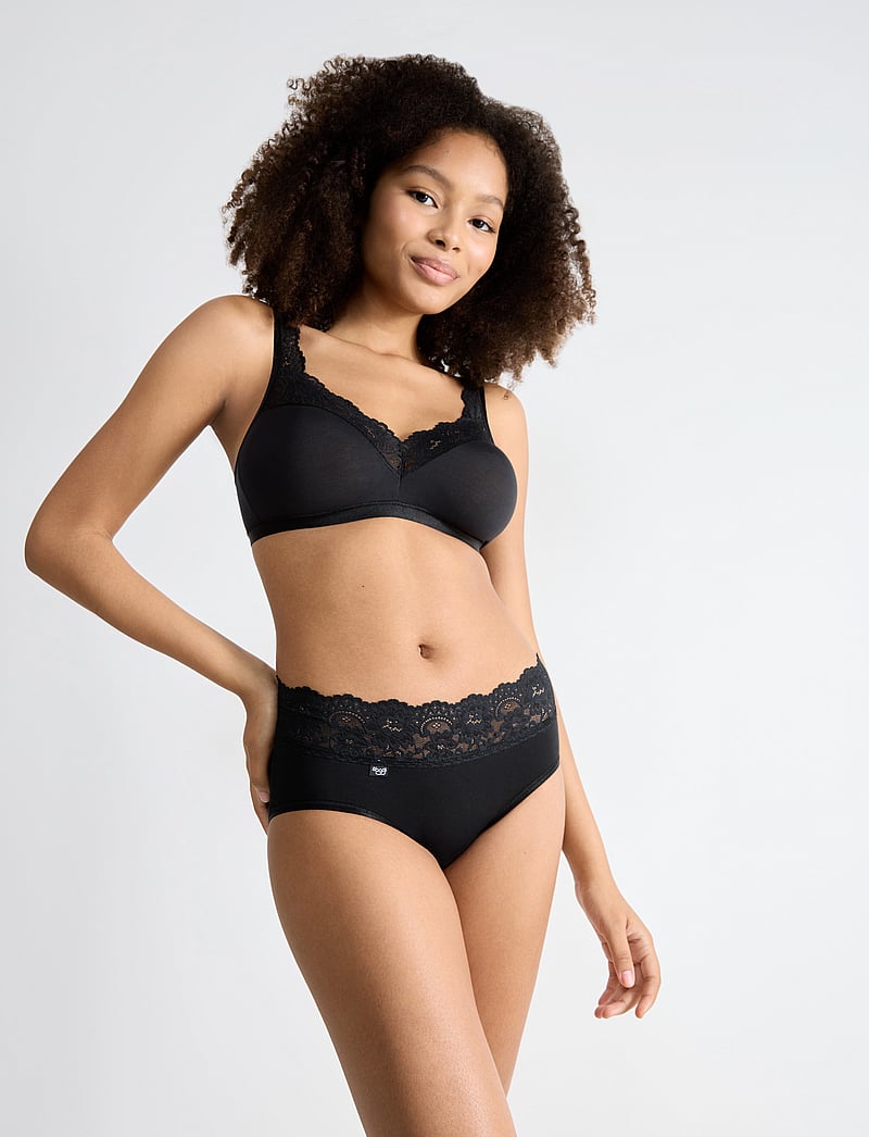 sloggi - sloggi Romance Midi - briefs - black - 4