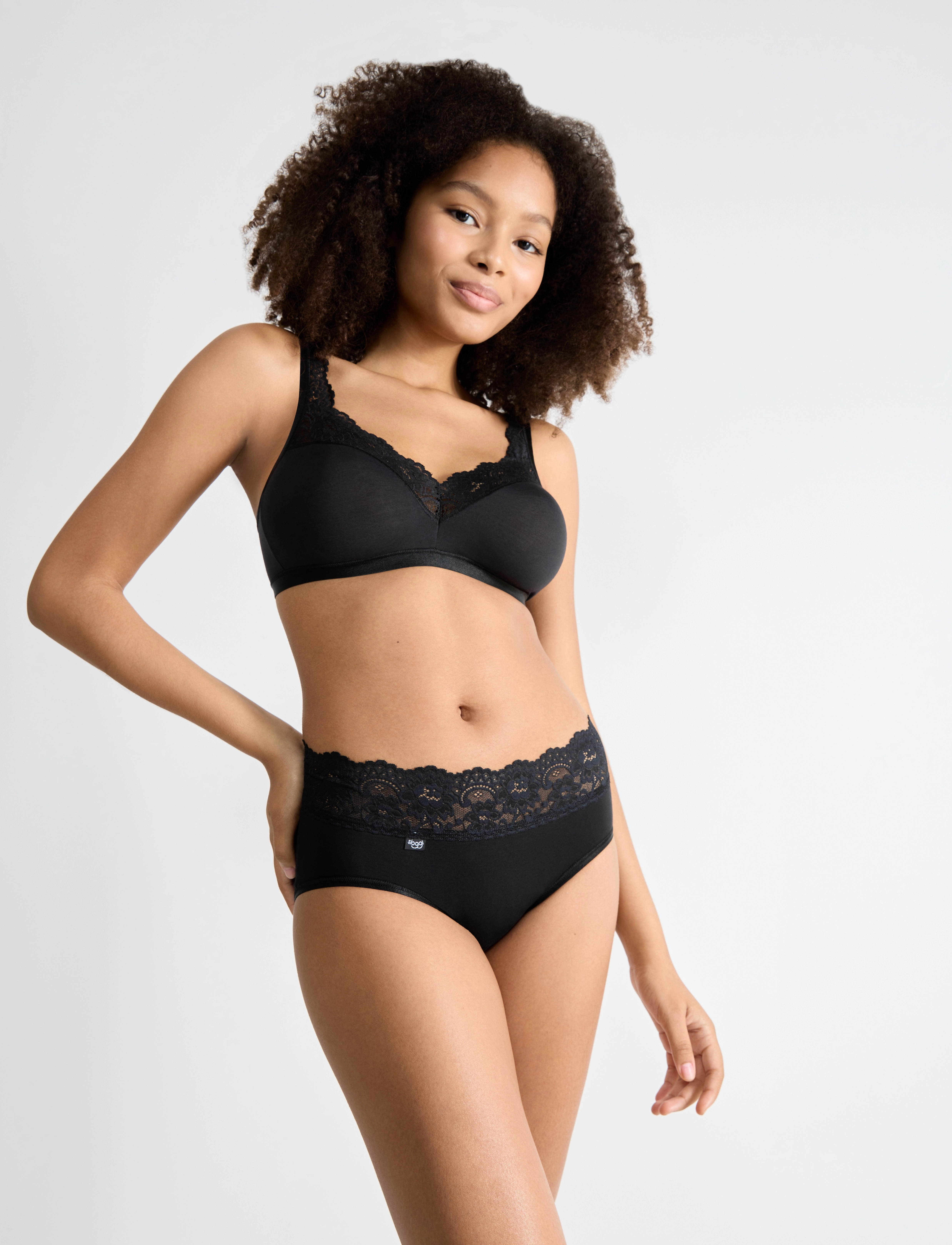 sloggi - sloggi Romance Midi - briefs - black - 4