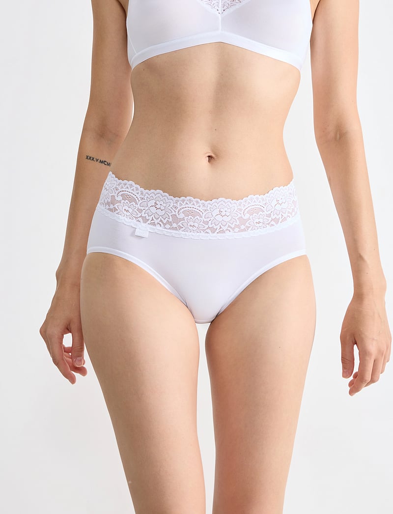 sloggi - sloggi Romance Midi - briefs - white - 0
