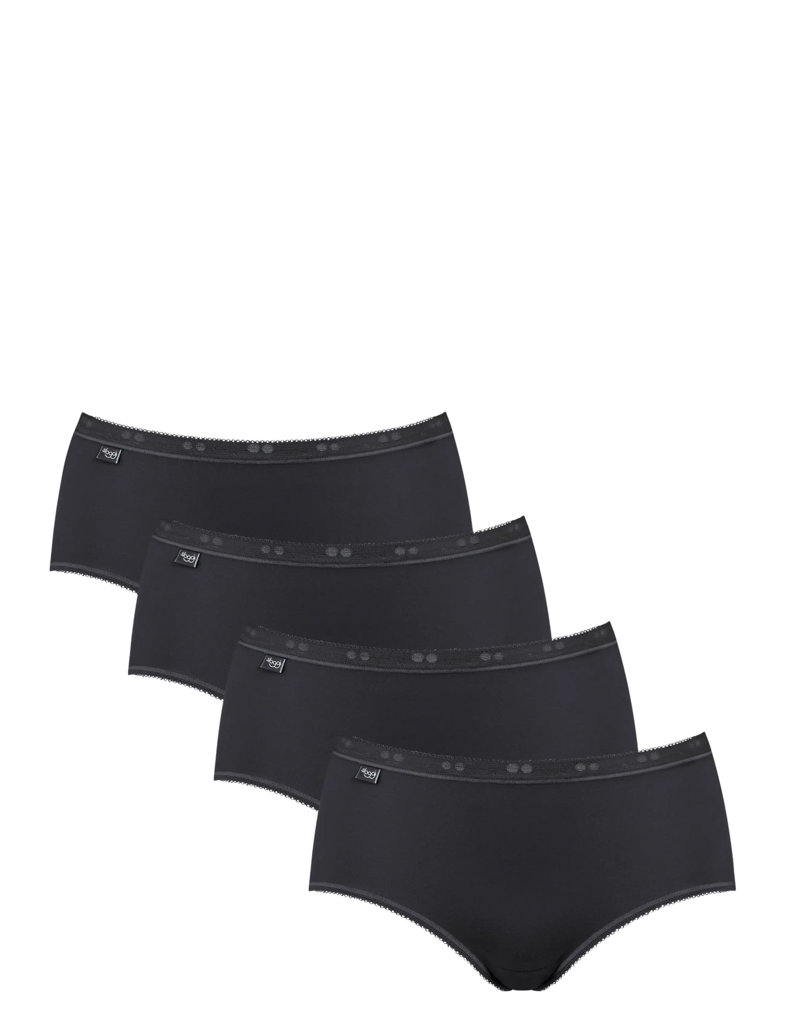 sloggi sloggi Basic+ Midi 4P - Trusser - BLACK / black