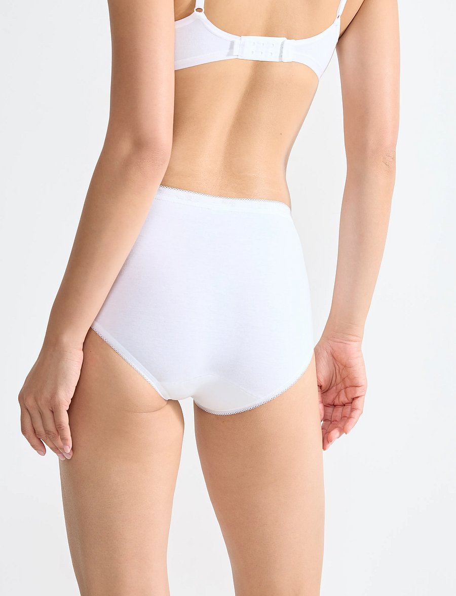 sloggi - sloggi Basic+ Midi 4P - alltags-style - white - 3