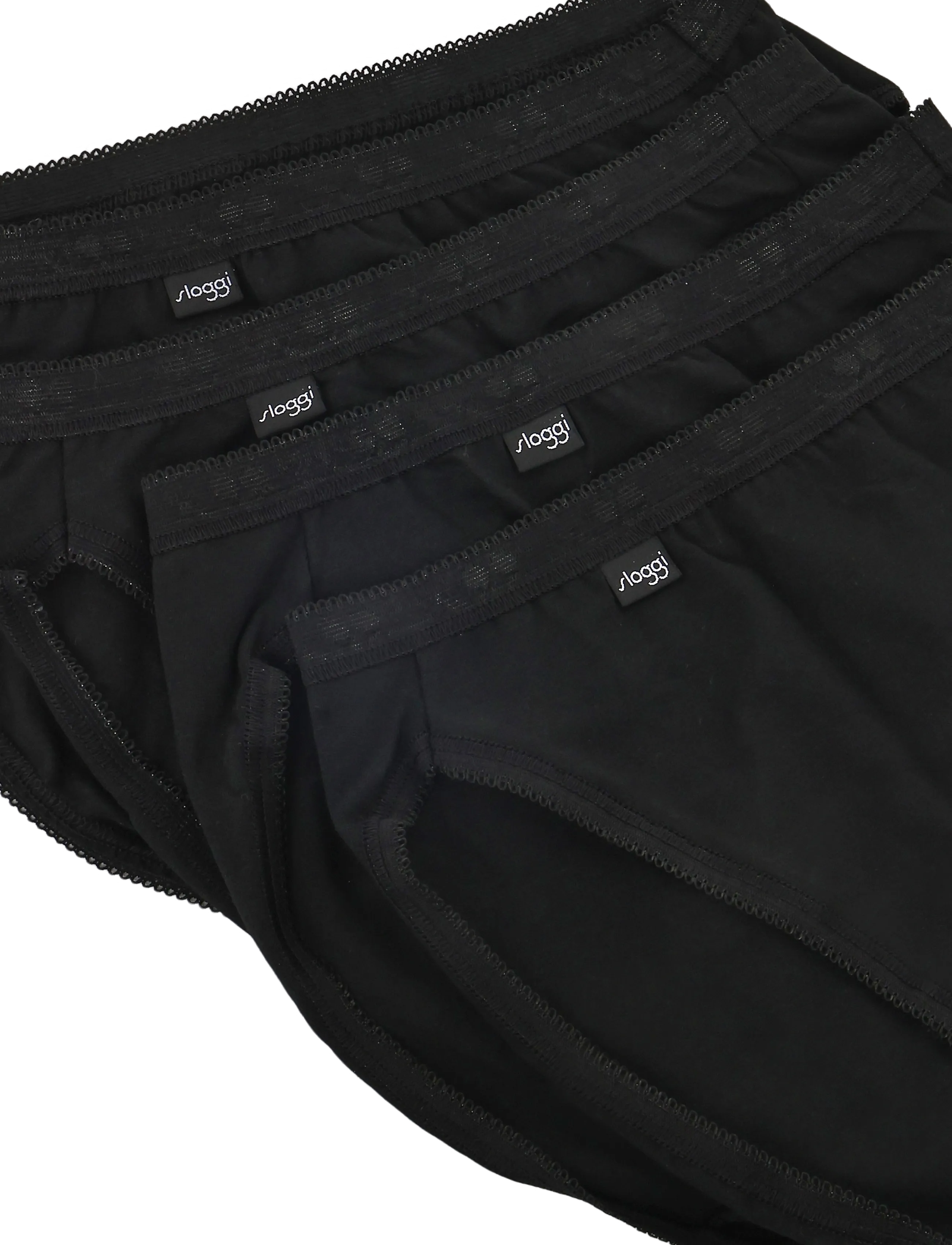 sloggi - sloggi Basic+ Tai 4P - midi & maxi briefs - black - 3