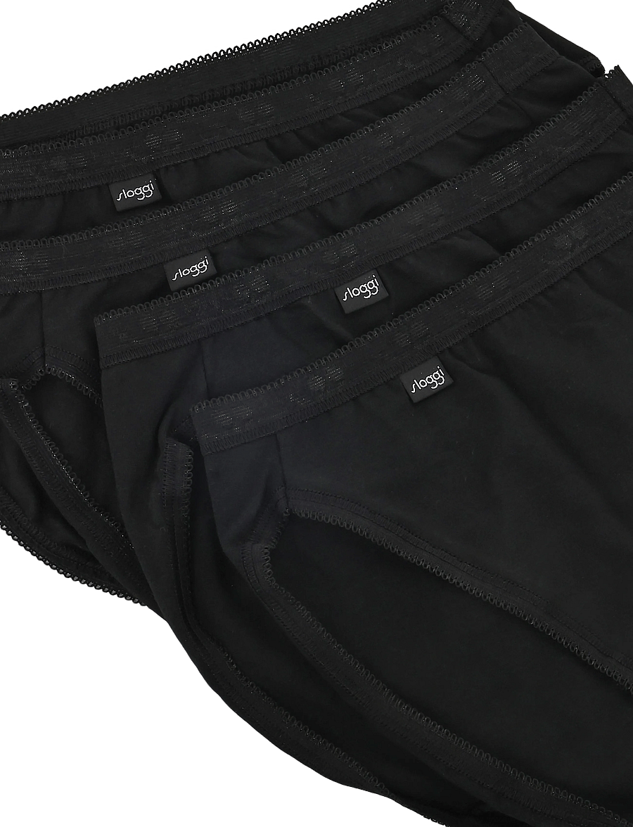 sloggi - sloggi Basic+ Tai 4P - midi & maxi trusser - black - 3