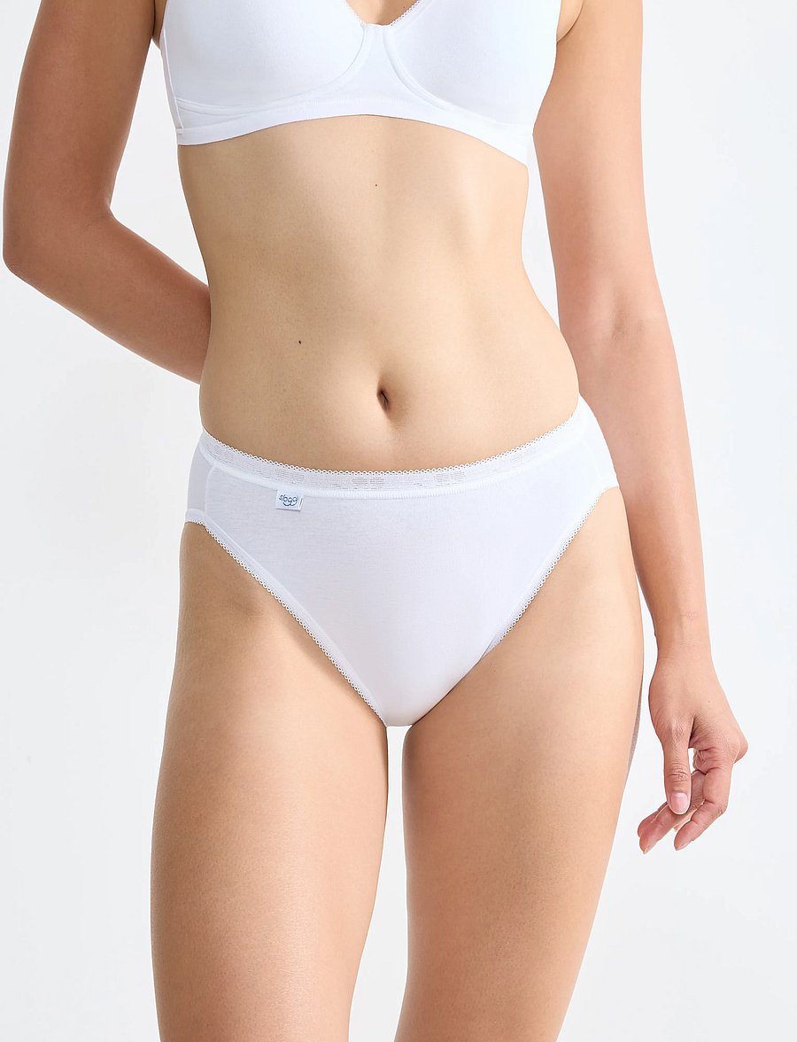 sloggi - sloggi Basic+ Tai 4P - midi & maxi slips - white - 0