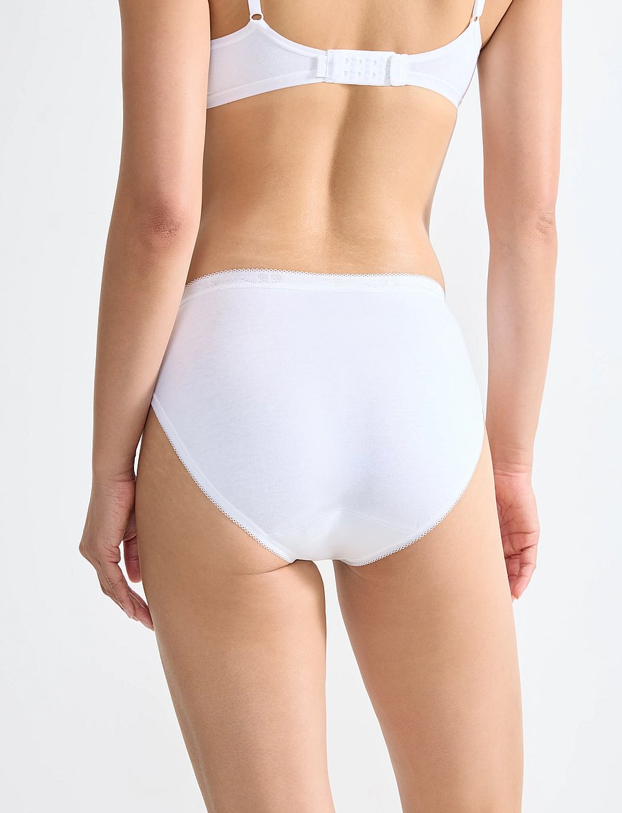 sloggi - sloggi Basic+ Tai 4P - midi & maxi slips - white - 2