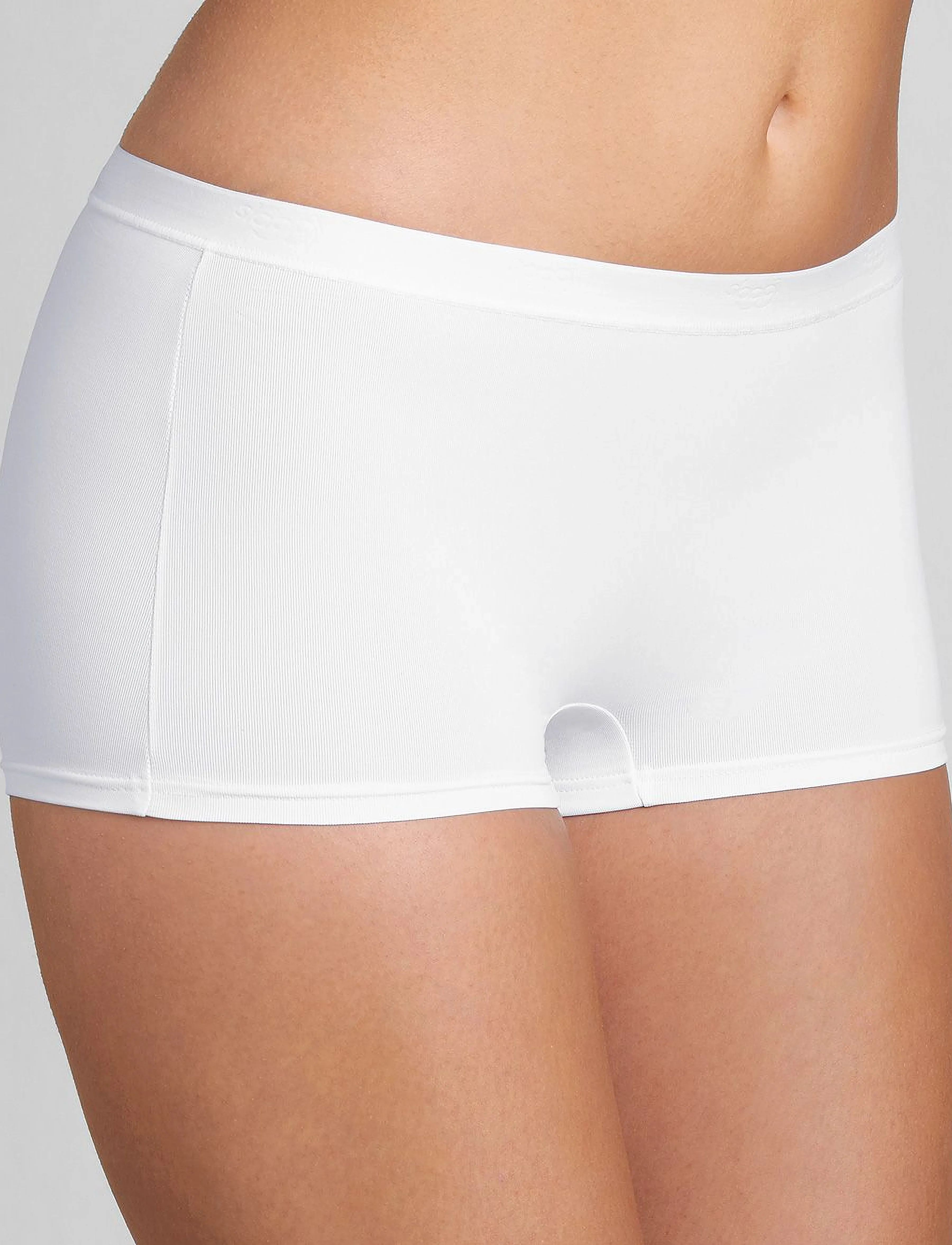 sloggi Sensual Fresh Short, 40, Panties, Weiß - Hipster & Boyshorts, Frauen