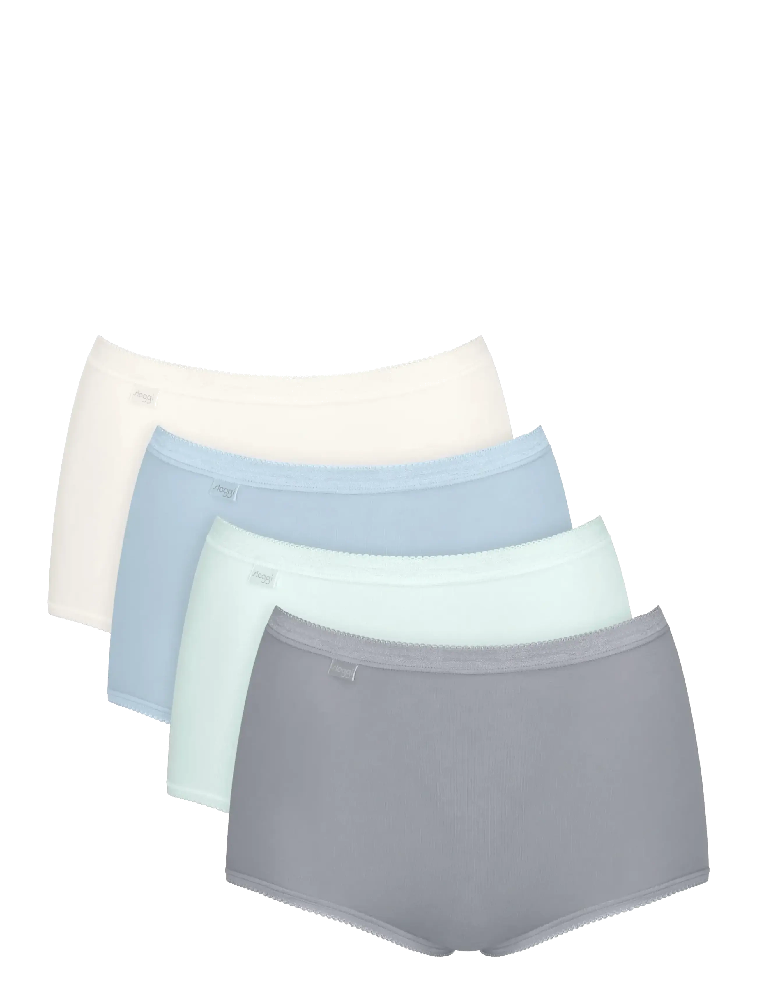sloggi Basic+ Maxi C4P, Kvinder, Basis Maxi Trusser, Grå, Str: 38