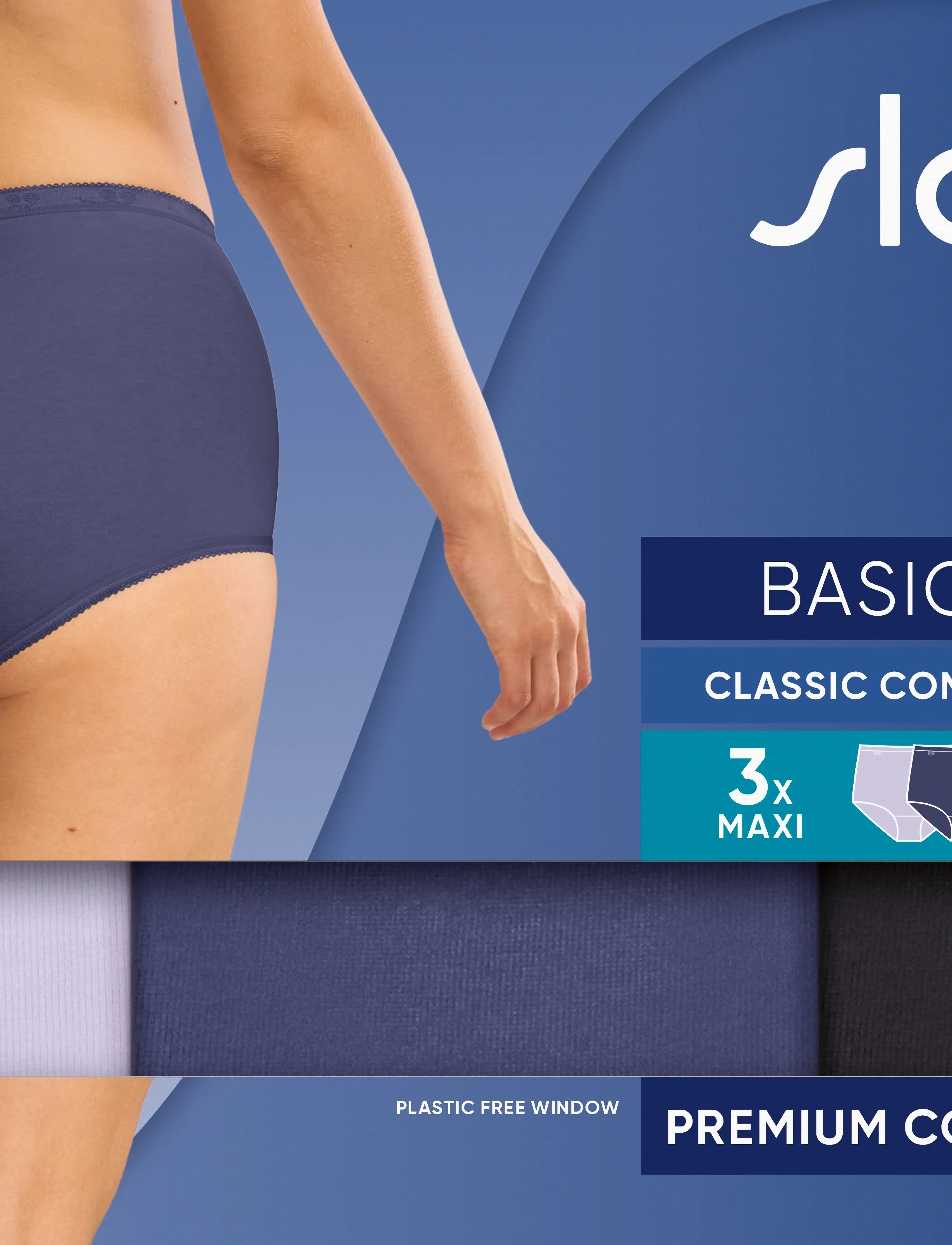 Sloggi Trosa 'Basic+' indigo / pastelllila trosor dam – bild 6