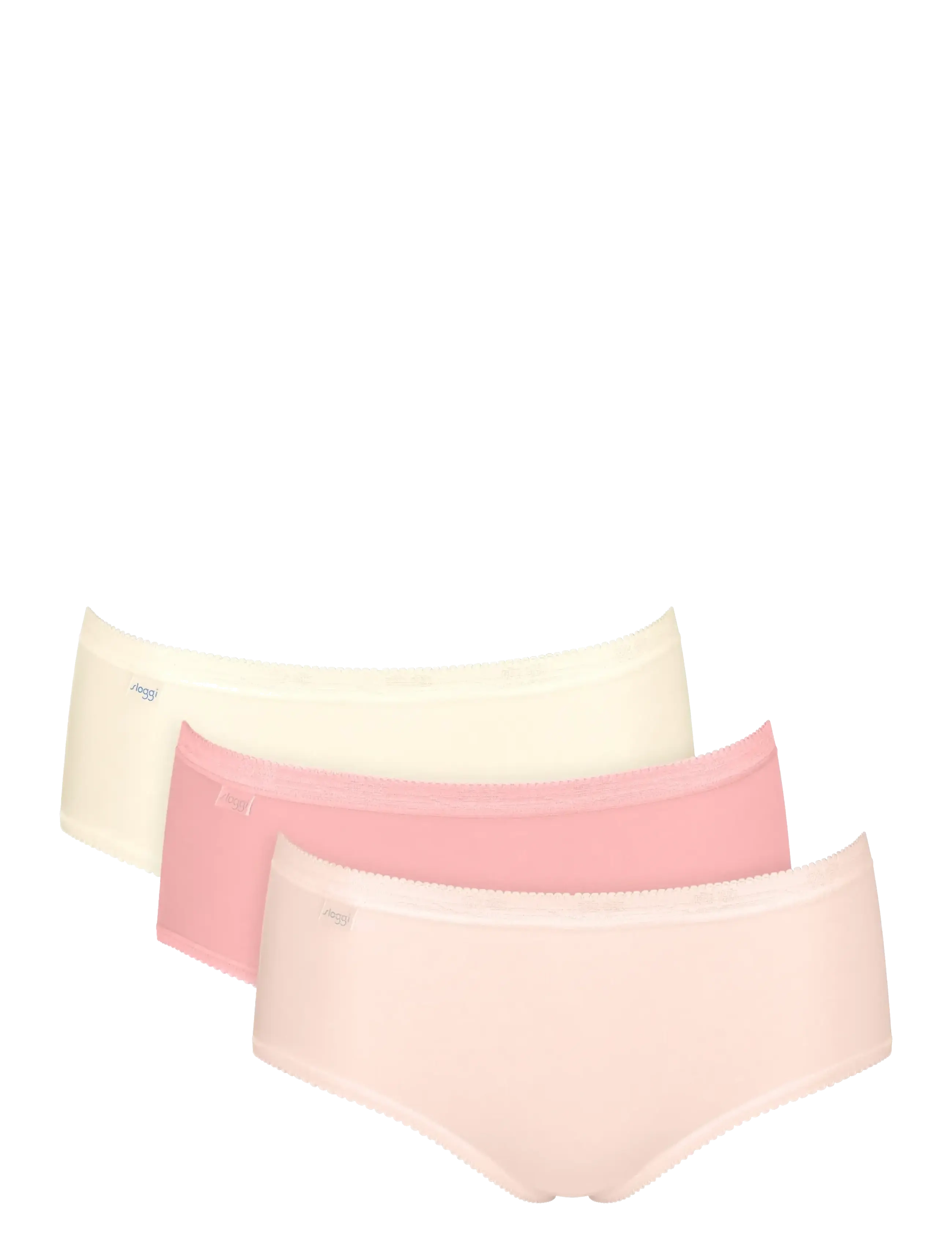 sloggi sloggi Basic+ Midi C3P - Briefs - RED/YELLOW / pink/rose