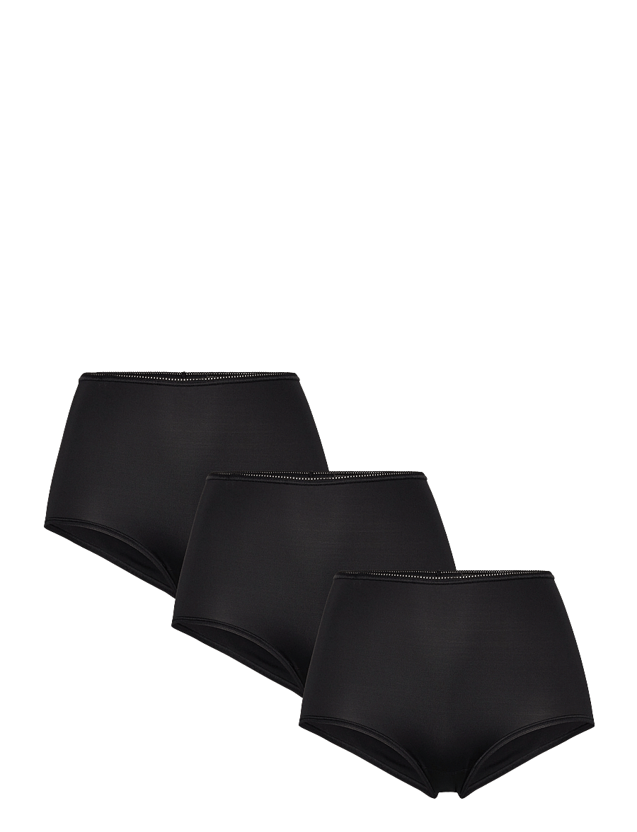 sloggi - sloggi 24/7 Microfibre Maxi C3P - midi & maxi slips - black - 1