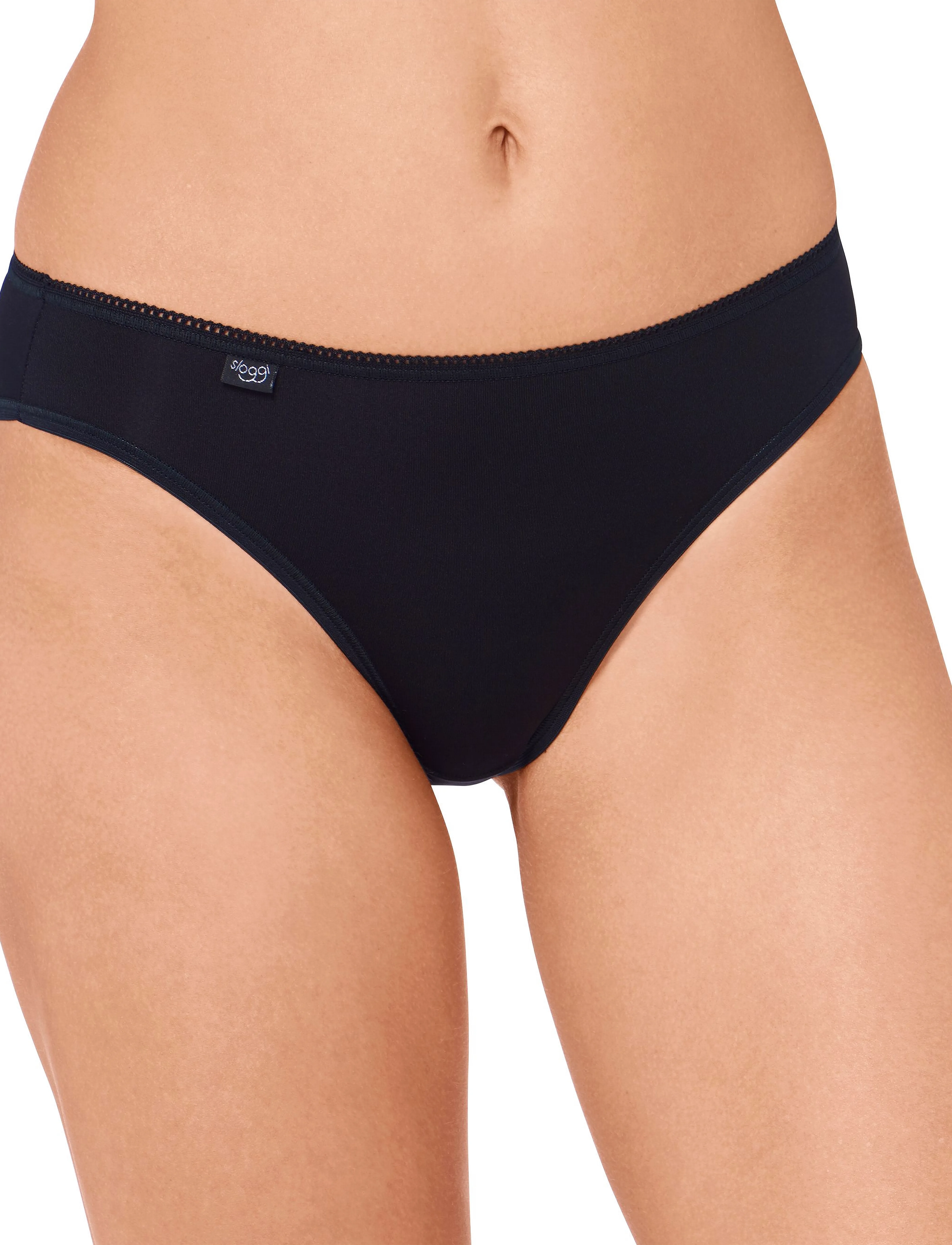 sloggi Sloggi 24/7 Microfibre Tai C3P, 38, Black, Trusser > Trusser, Dame