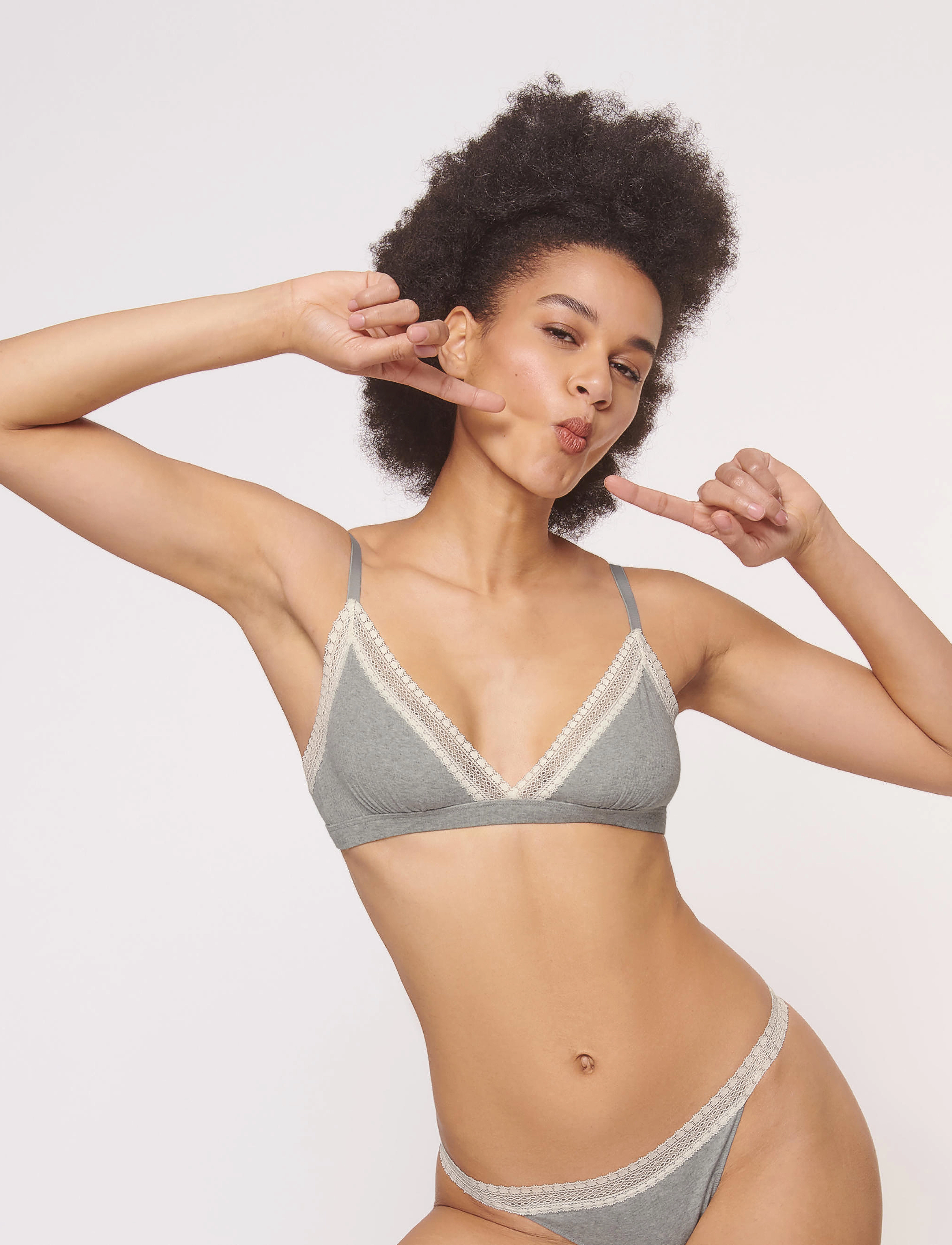 sloggi - sloggi GO Ribbed Bralette - medium grey melange - 4