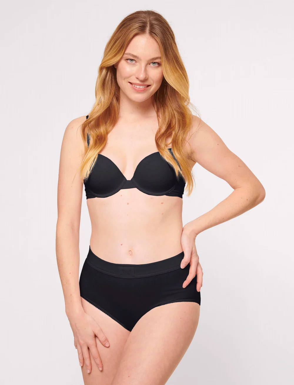 sloggi - sloggi Double Comfort Maxi 2P - midi & maxi slips - black - 3