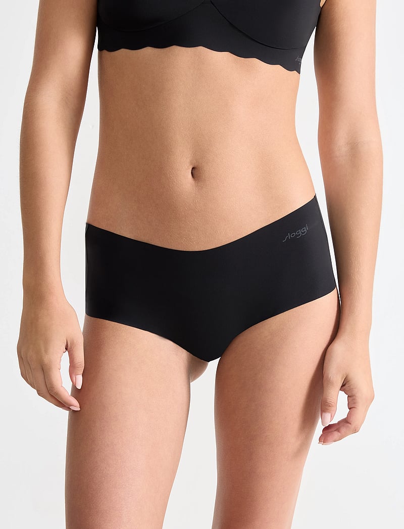 sloggi - sloggi ZERO Microfibre 2.0 Short 2P - seamless trusser - black - 0