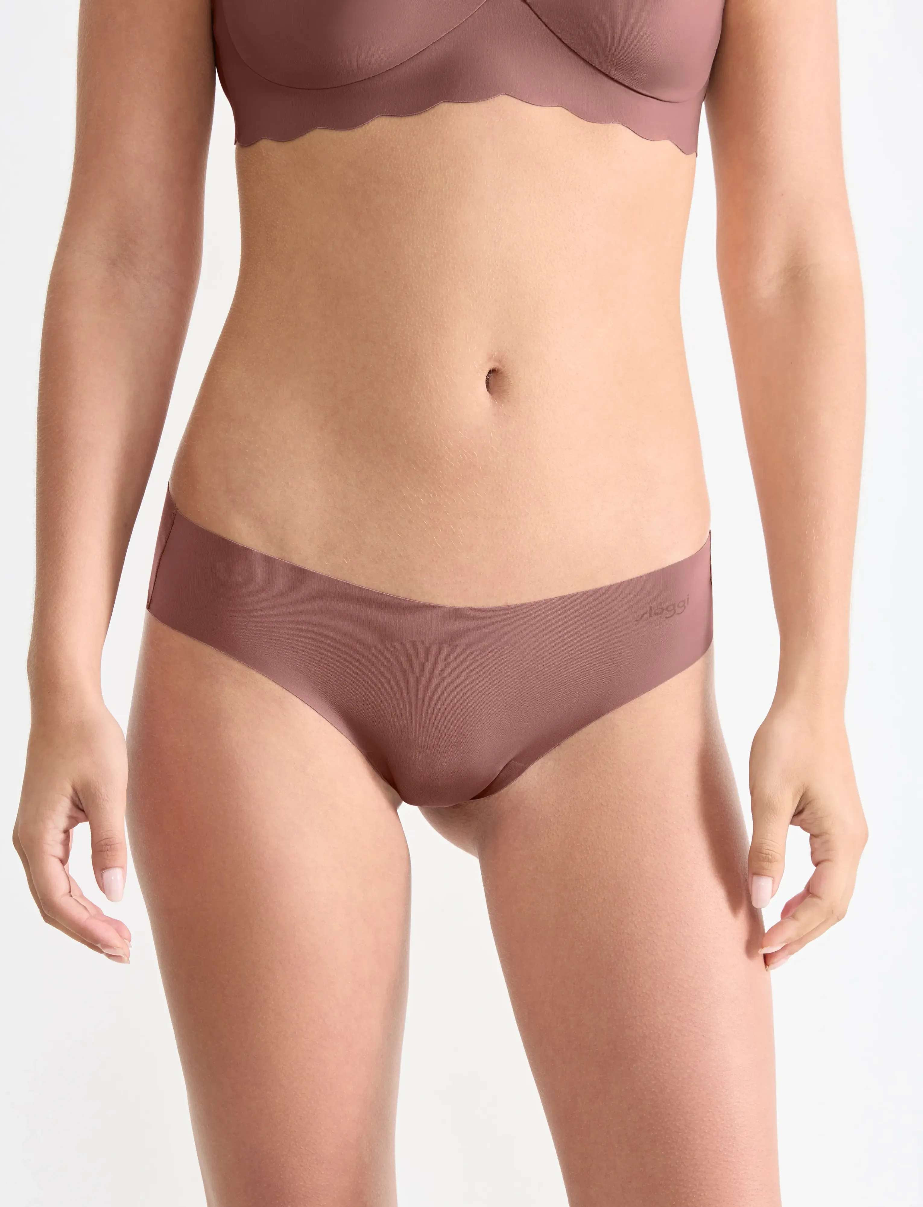 sloggi Sloggi Zero Microfibre 2.0 Hipstring 2P, M, Brown, Panties > Seamless Panties, Dame