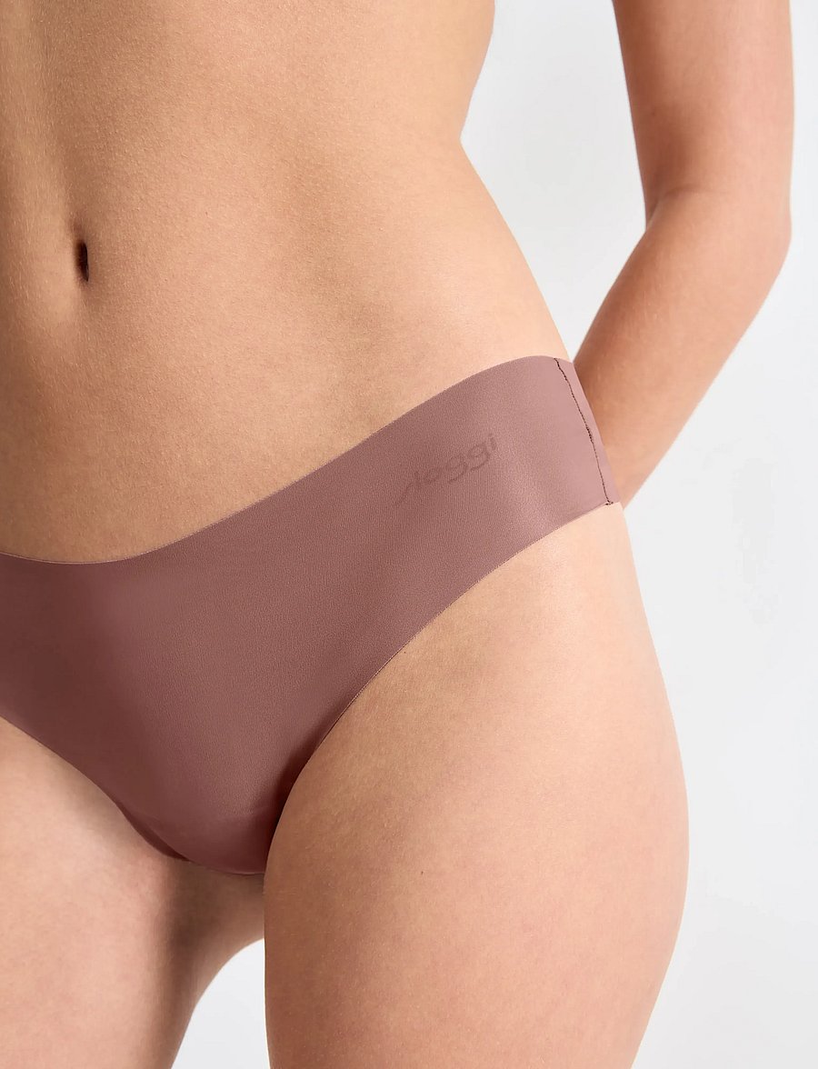 sloggi - sloggi ZERO Microfibre 2.0 Hipstring 2P - Õmblusteta aluspüksid - cacao - 5