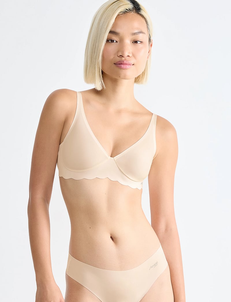 sloggi - sloggi ZERO Microfibre 2.0 Soft bra - bygellösa bh:ar - angora - 0