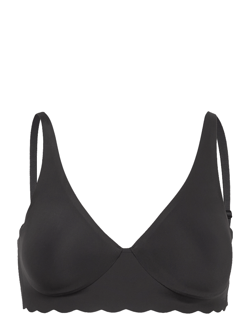 sloggi - sloggi ZERO Microfibre 2.0 Soft bra - bygellösa bh:ar - black - 1