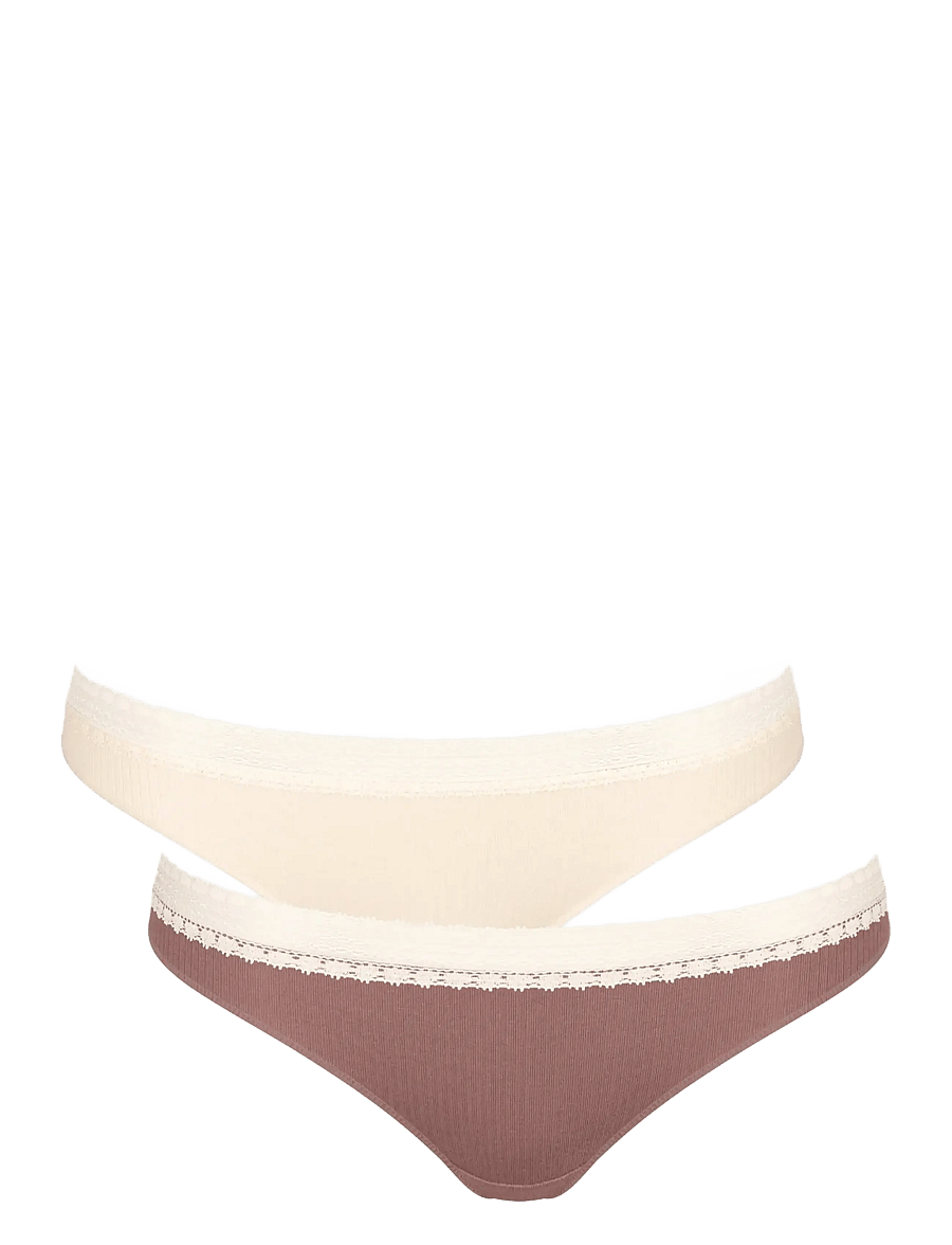 sloggi - sloggi GO Ribbed R Brazil C2P - brazilian slips - brown - light combination - 0