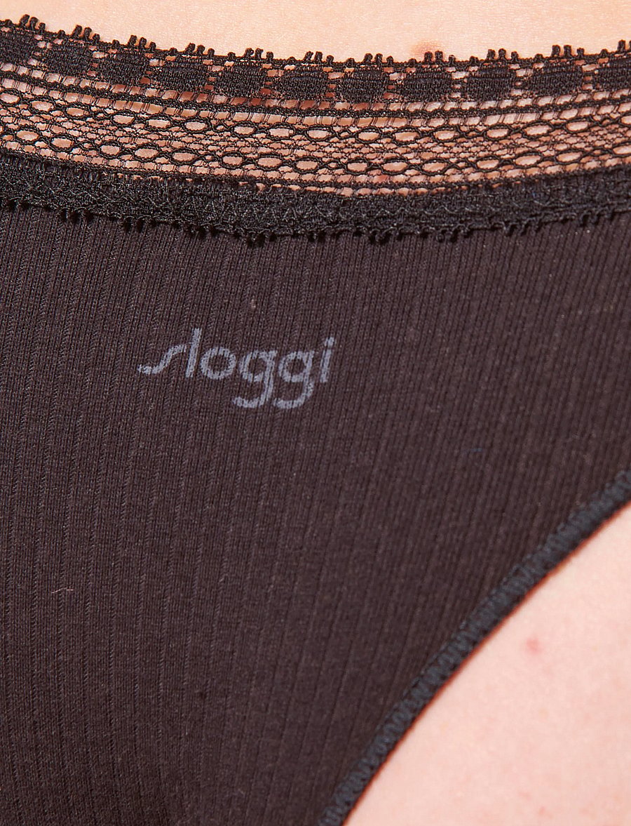 sloggi - sloggi GO Ribbed R Brazil C2P - brazilian panties - black - 5