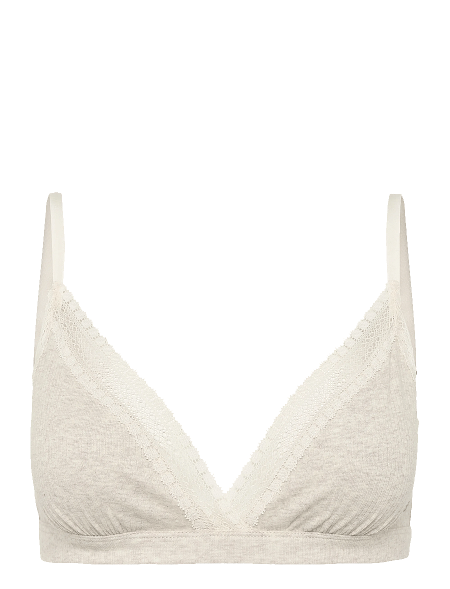 sloggi - sloggi GO Ribbed R Bralette - bralette-rintaliivit - grey combination - 1