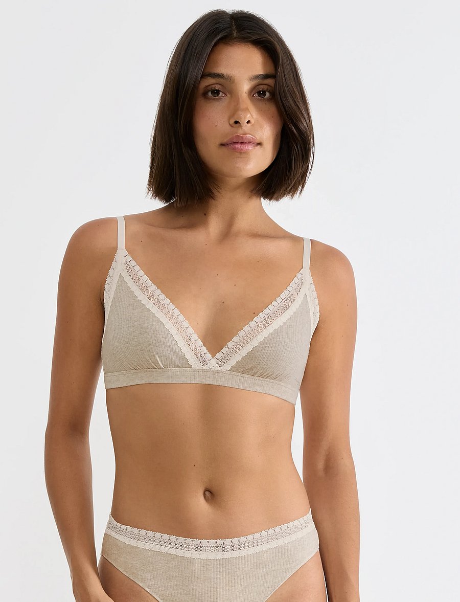 sloggi - sloggi GO Ribbed R Bralette - grey combination - 0