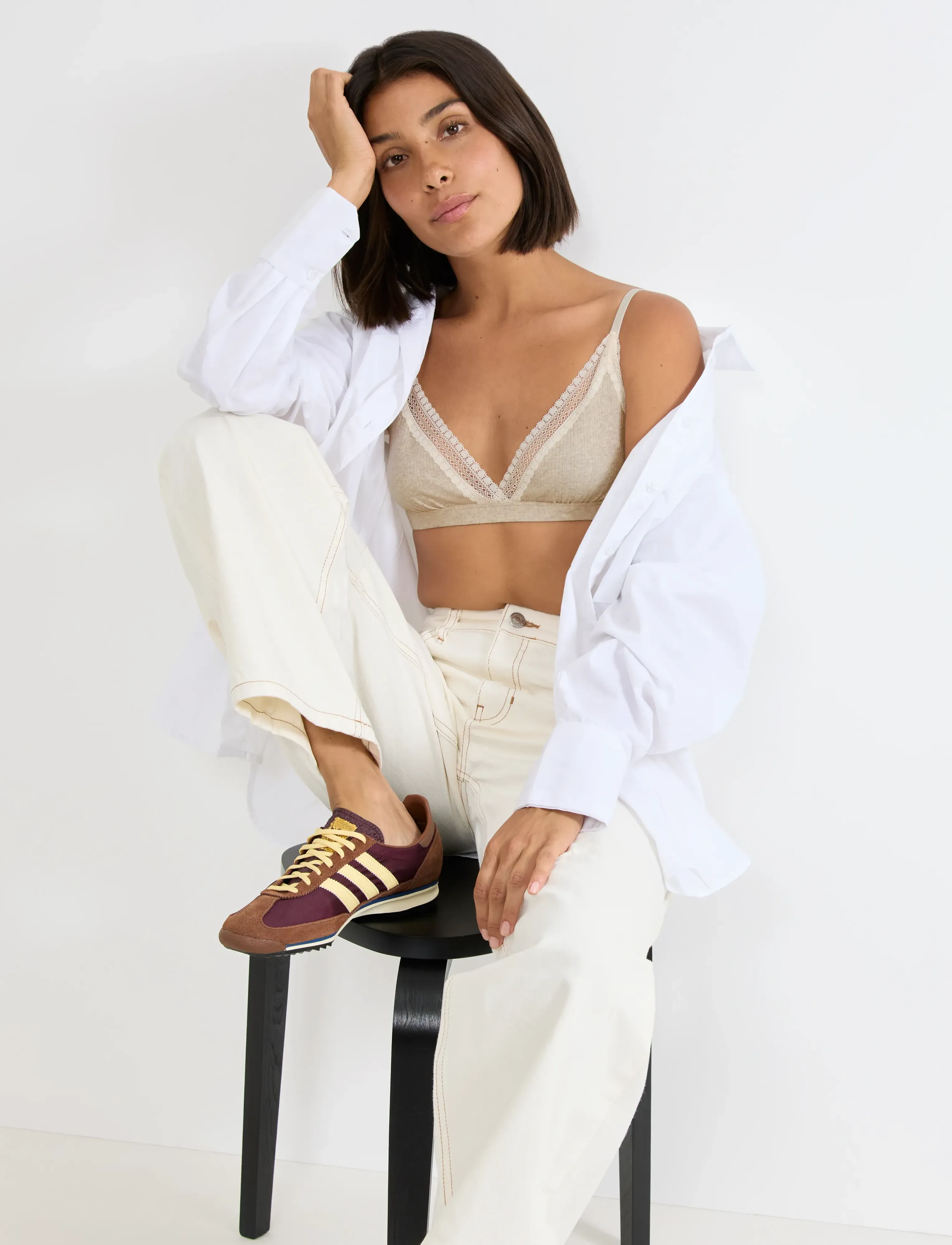 sloggi - sloggi GO Ribbed R Bralette - grey combination - 4