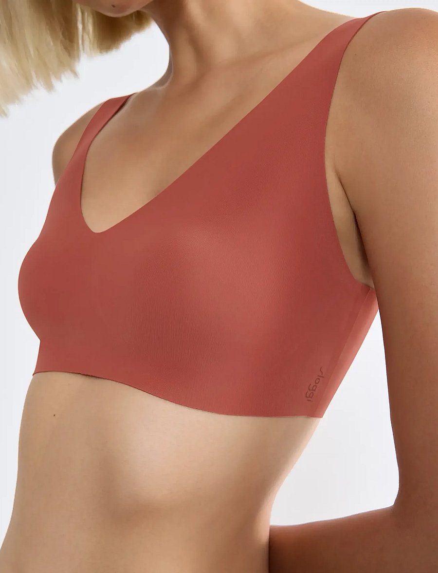 sloggi - sloggi ZERO Feel 2.0 Bralette - tugikaarteta rinnahoidjad - candid orange - 4