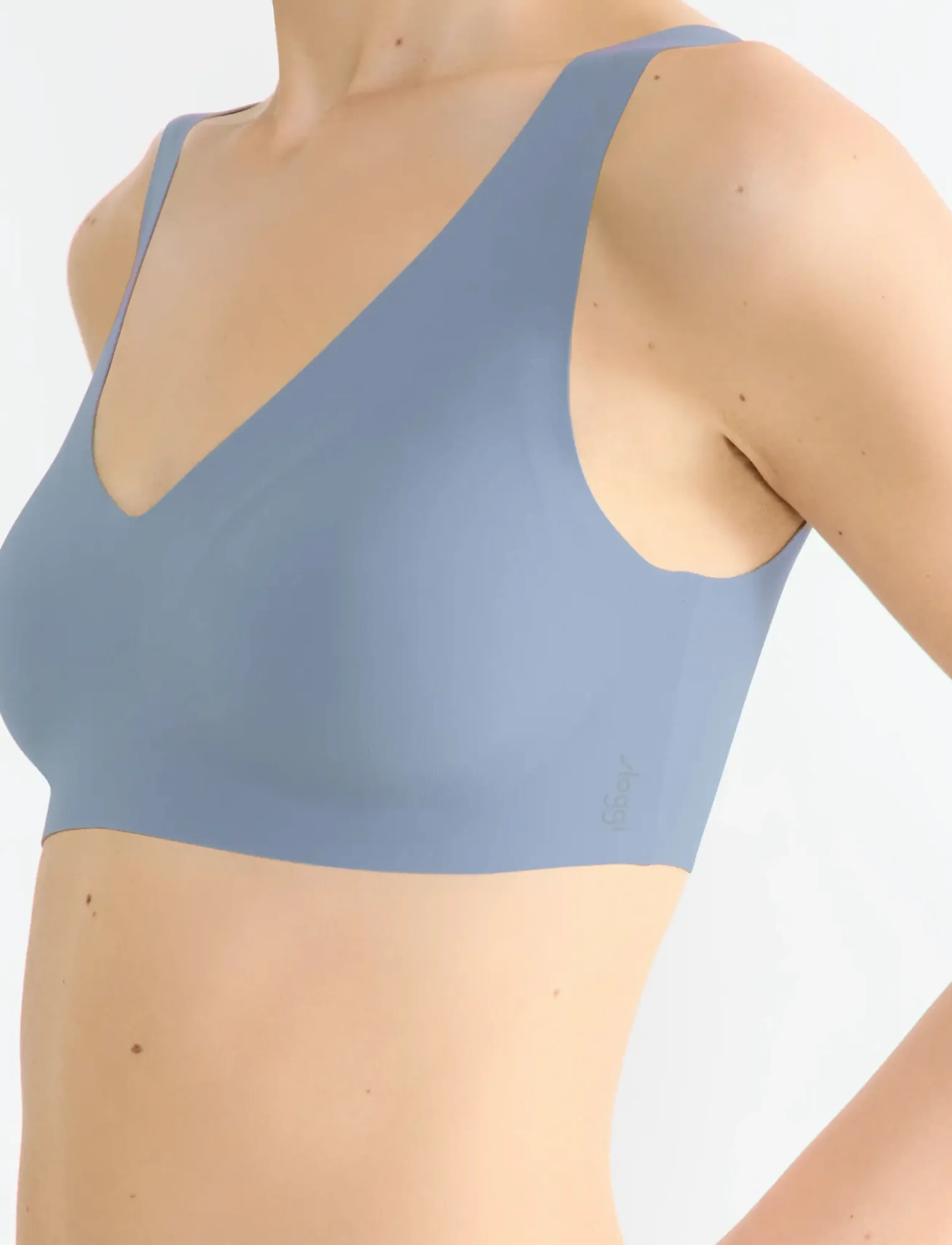 sloggi - sloggi ZERO Feel 2.0 Bralette - bygellösa bh:ar - chambray - 4