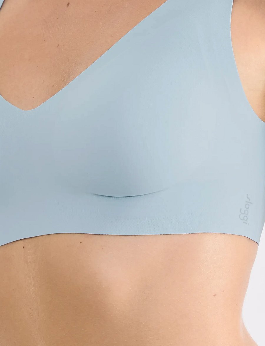sloggi - sloggi ZERO Feel 2.0 Bralette - bügellose bhs - light blue - 4
