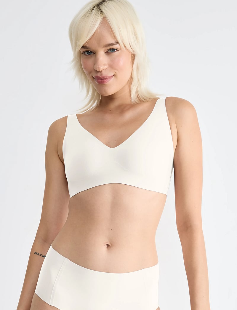 sloggi - sloggi ZERO Feel 2.0 Soft bra - bralette - silk white - 2