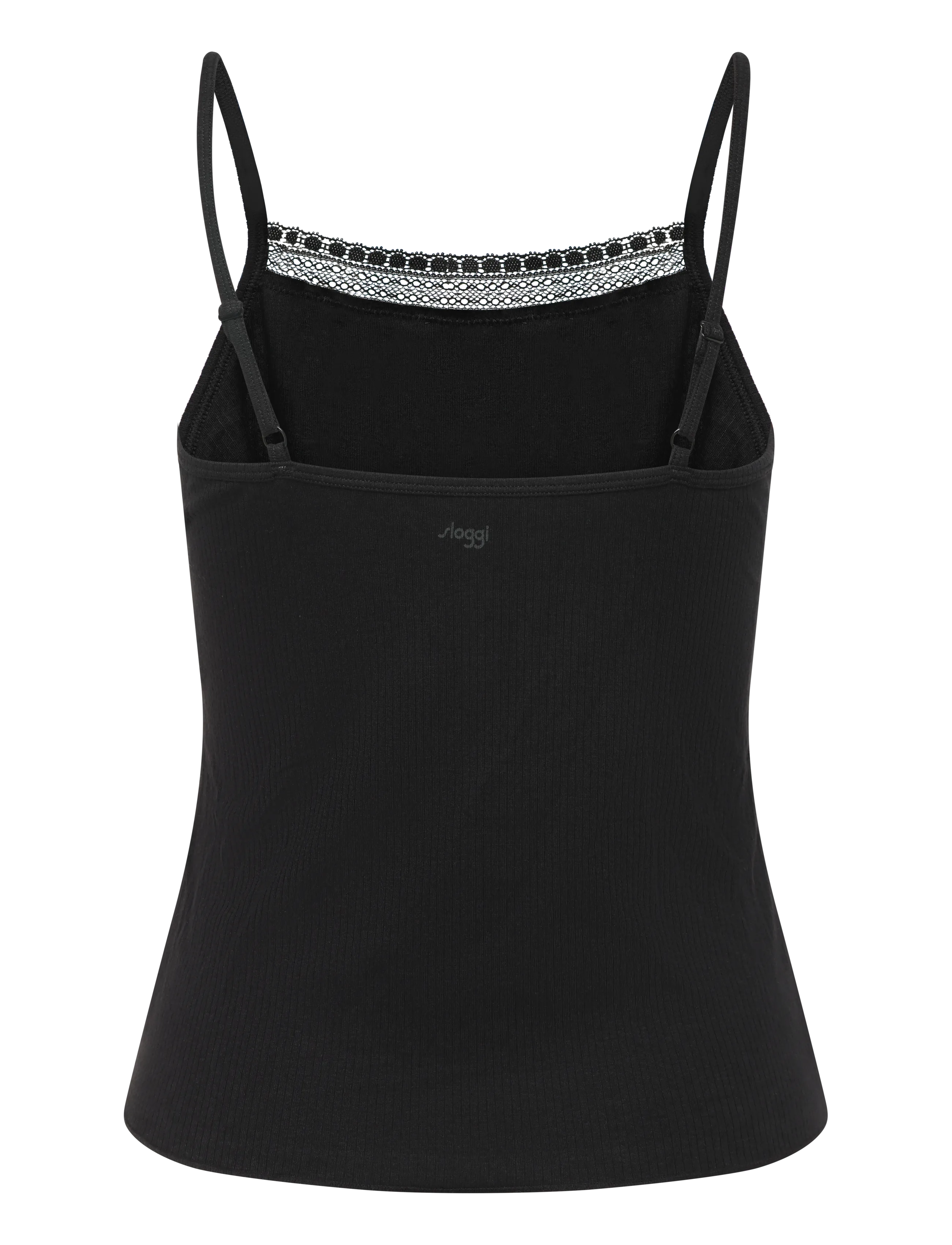 sloggi - sloggi GO Ribbed Spaghetti Top - laveste priser - black - 2