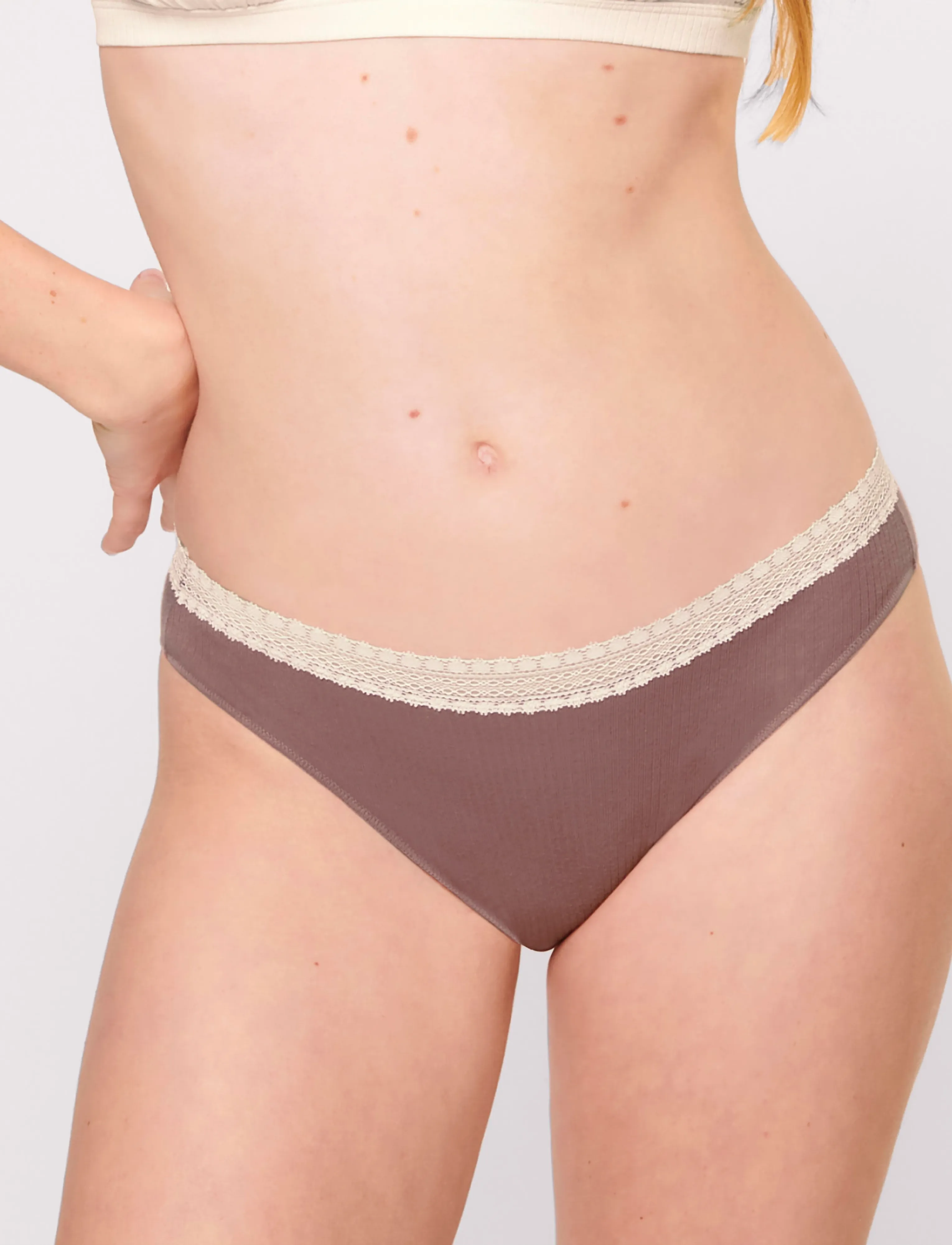 sloggi Sloggi Go Ribbed R Tai C2P, M, Cream, Trusser > Trusser, Dame
