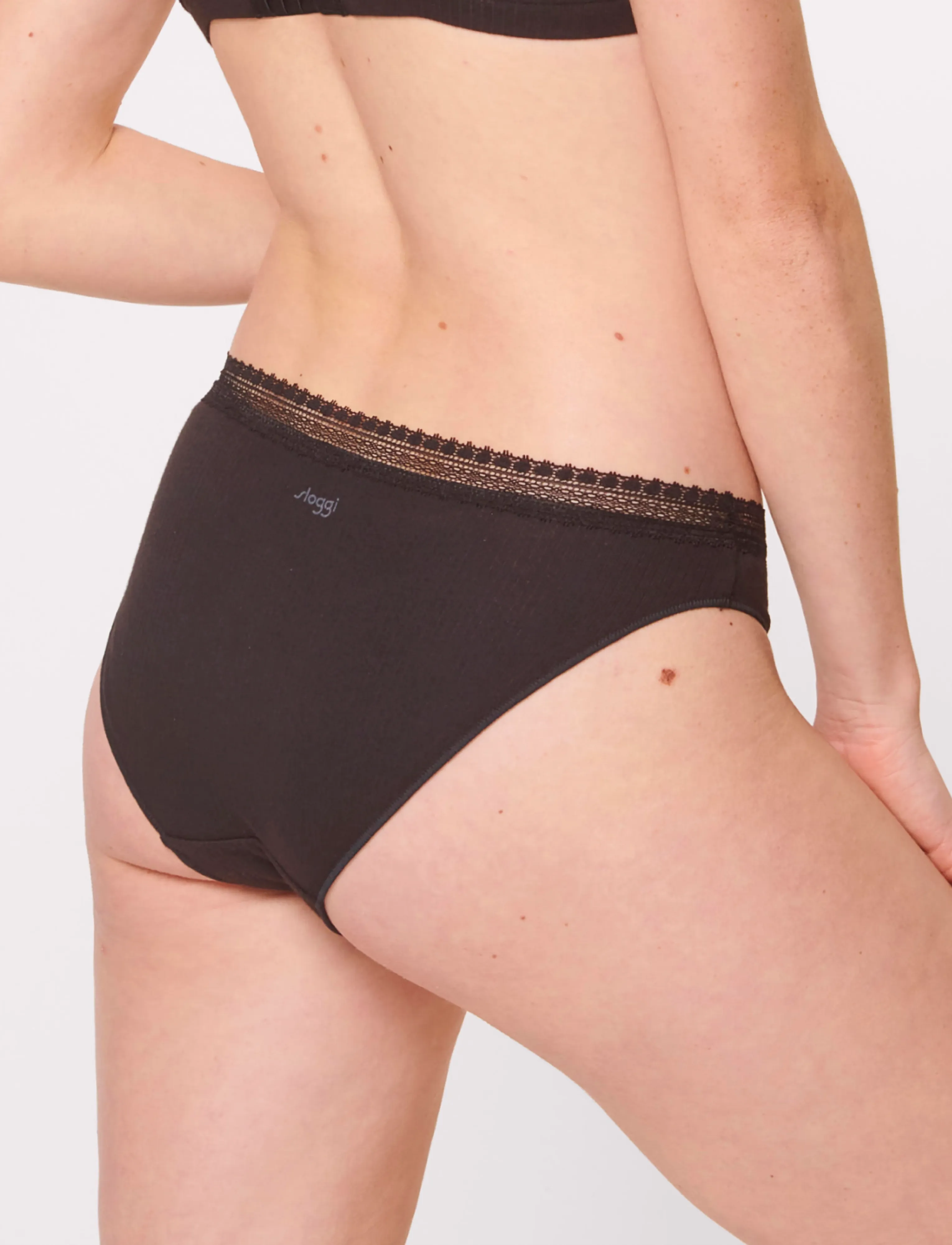 sloggi - sloggi GO Ribbed R Tai C2P - klassiset alushousut - black - 4