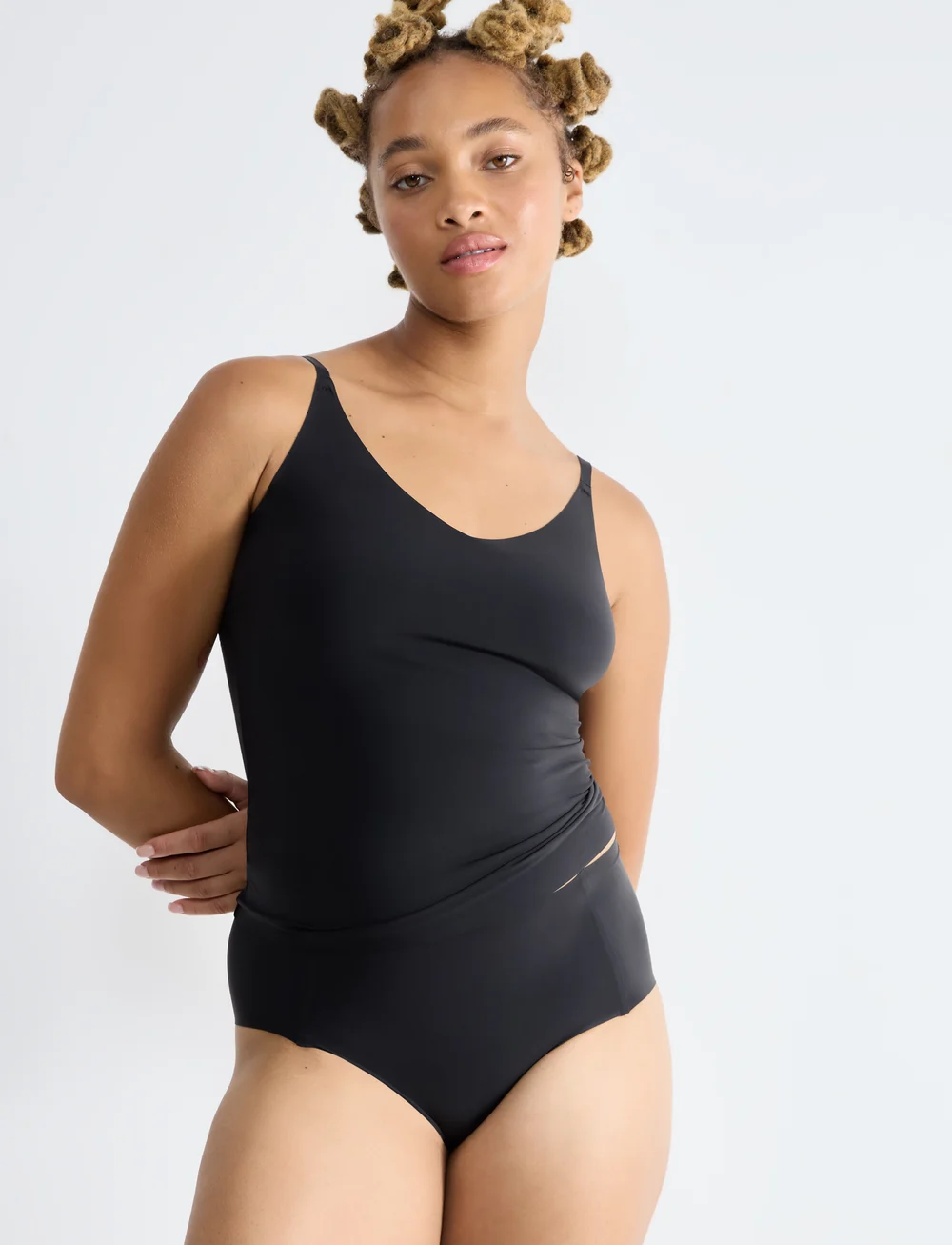 sloggi - sloggi ZERO Feel 2.0 Spaghetti Top - hihattomat topit - black - 0