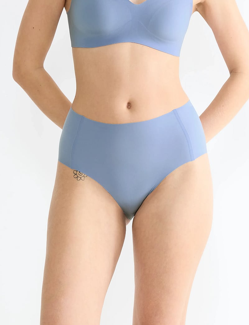 sloggi - sloggi ZERO Feel 2.0 High waist - seamless trosor - chambray - 0