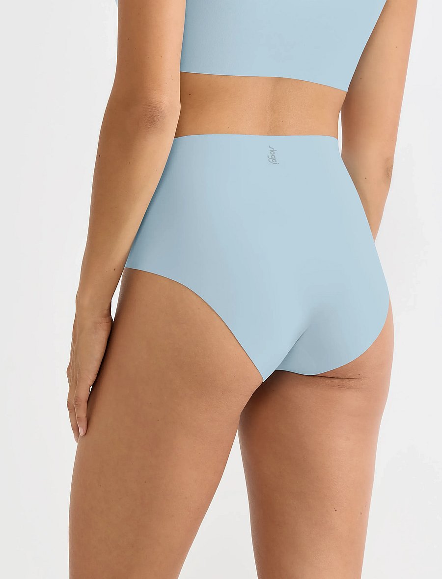 sloggi - sloggi ZERO Feel 2.0 High waist - nahtlose slips - light blue - 3