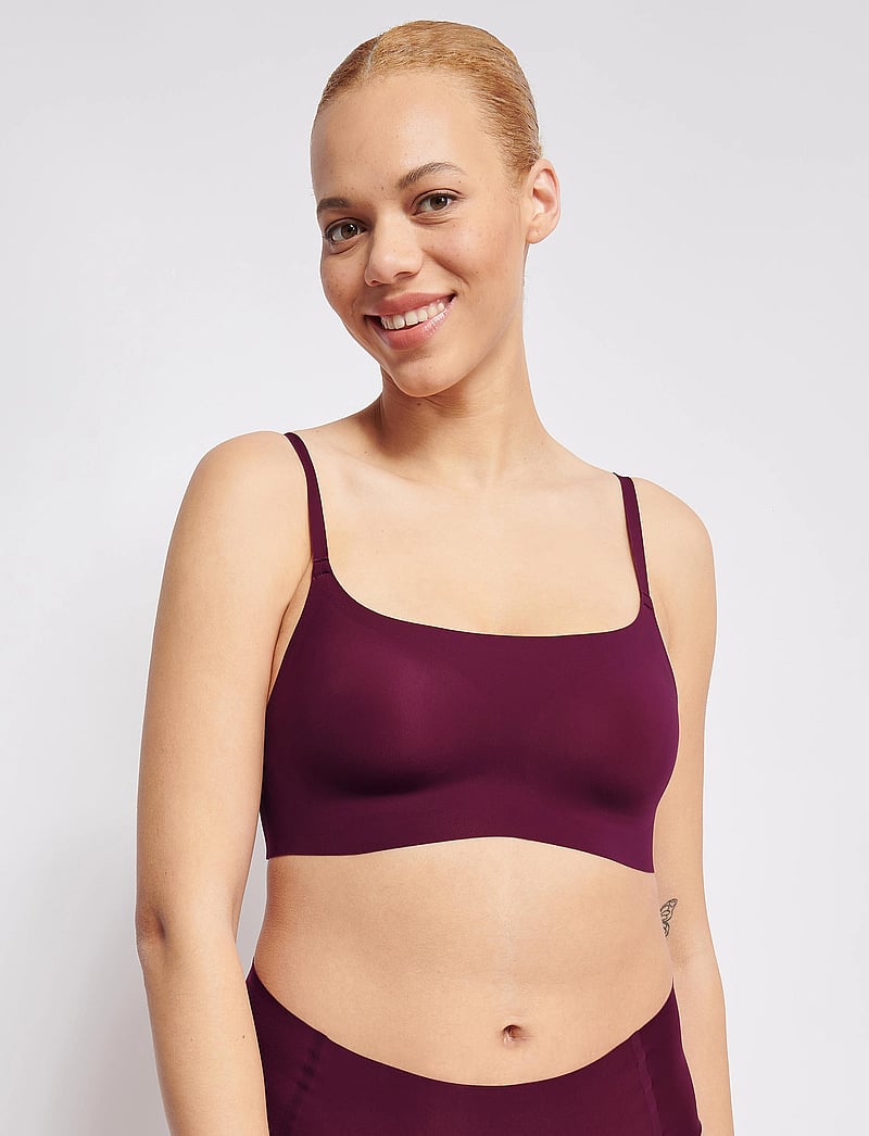 sloggi - sloggi ZERO Feel 2.0 Ultra Bra - bygellösa bh:ar - claret - 0